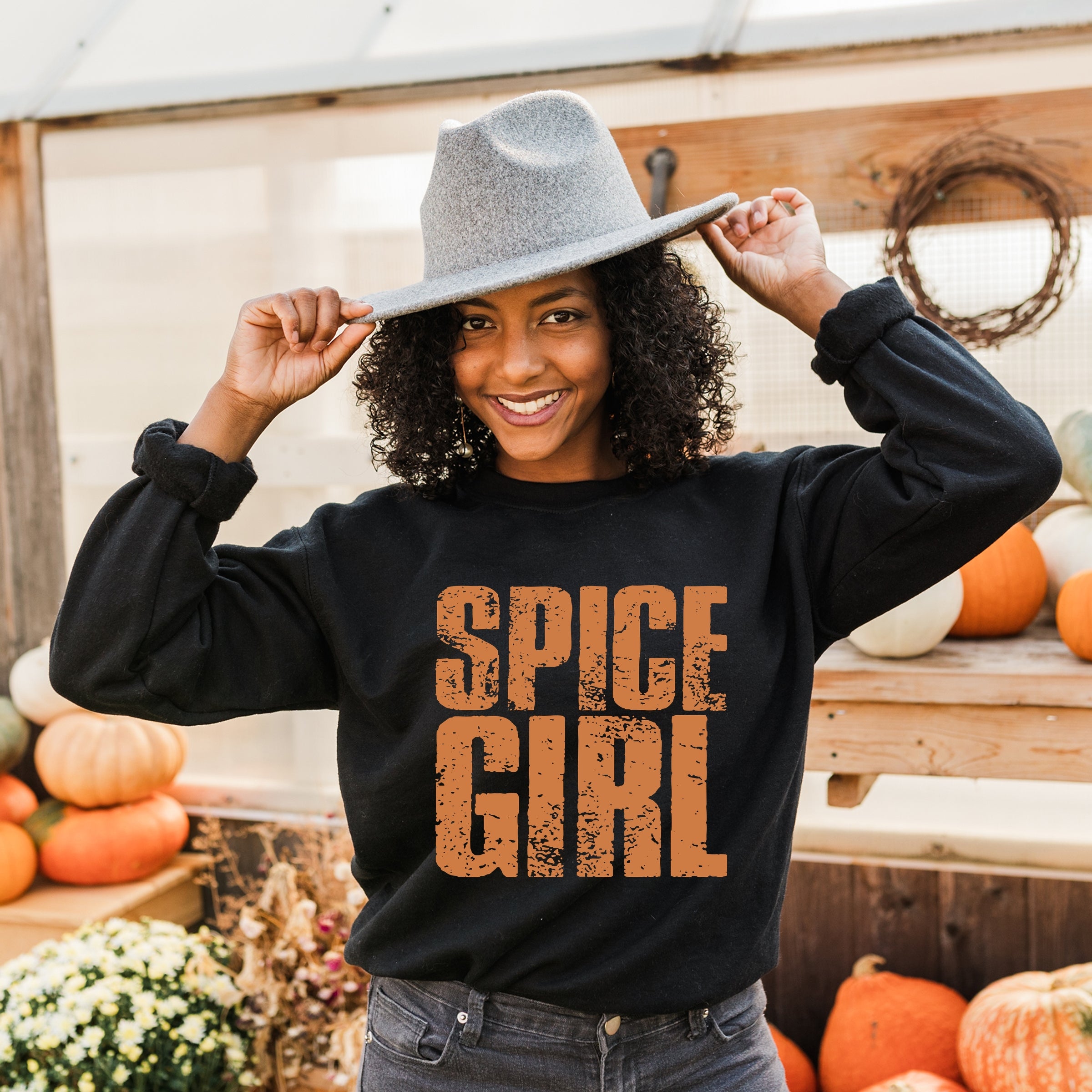 Spice Girl Distressed - Women's Graphic Sweatshirt