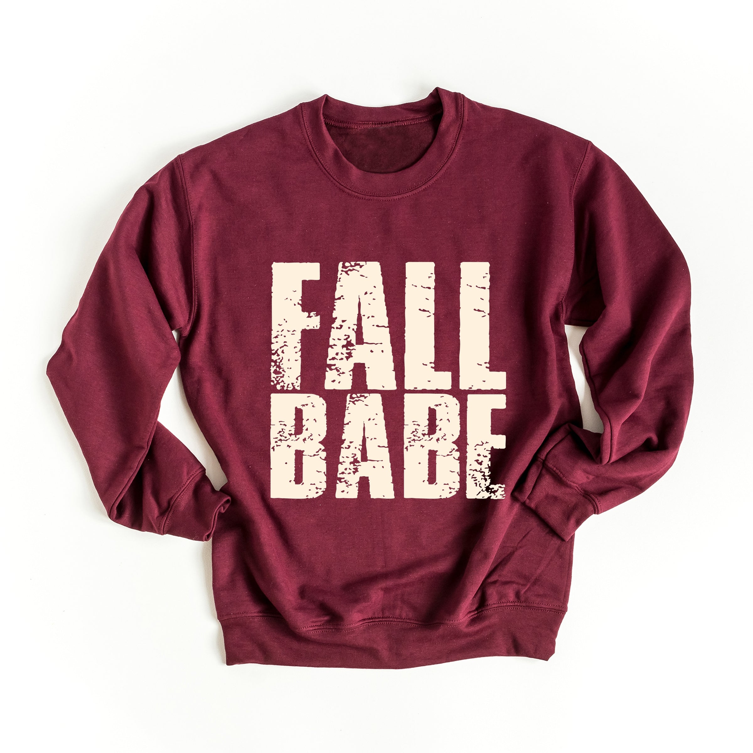Fall Babe Distressed -  Women's Graphic Sweatshirt
