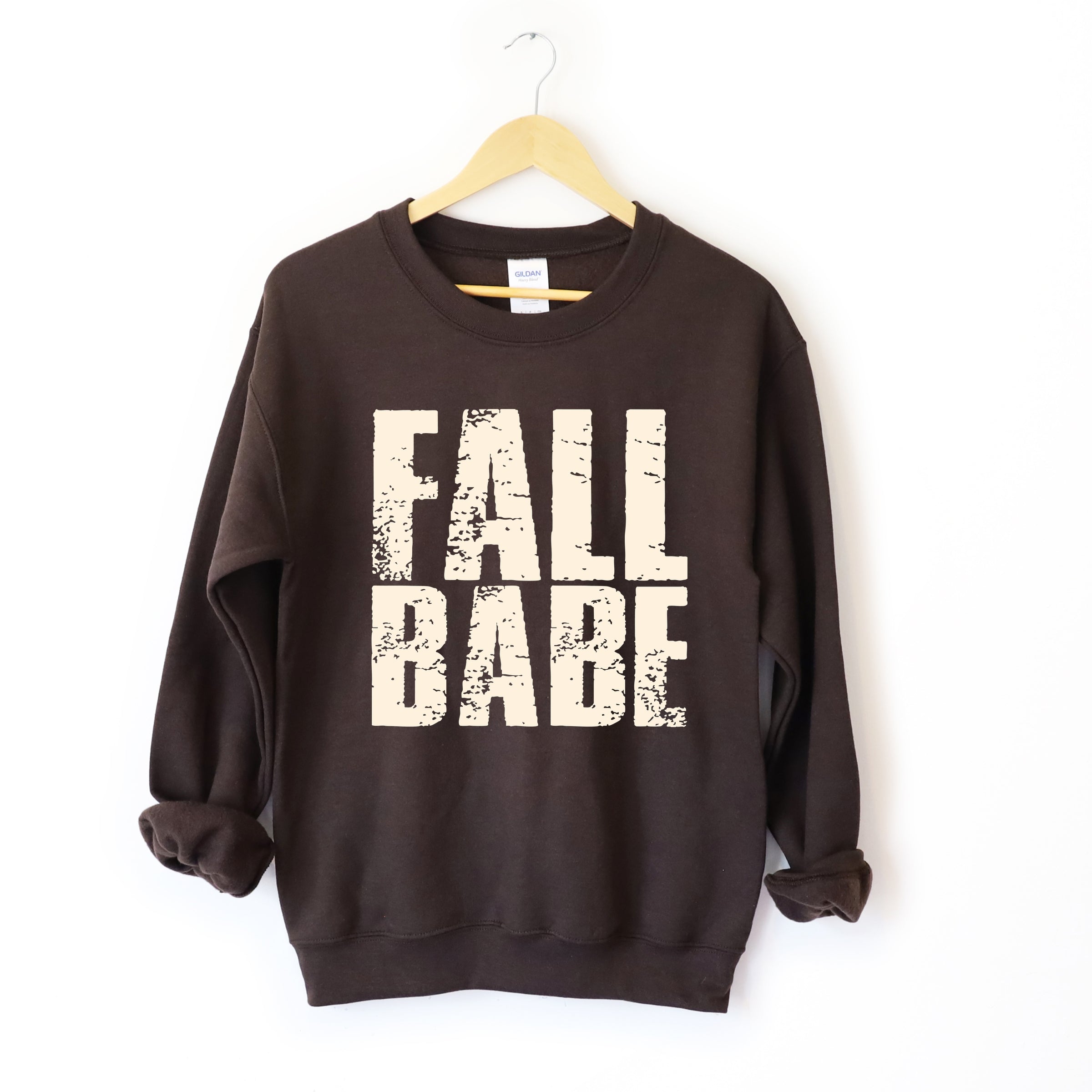 Fall Babe Distressed -  Women's Graphic Sweatshirt