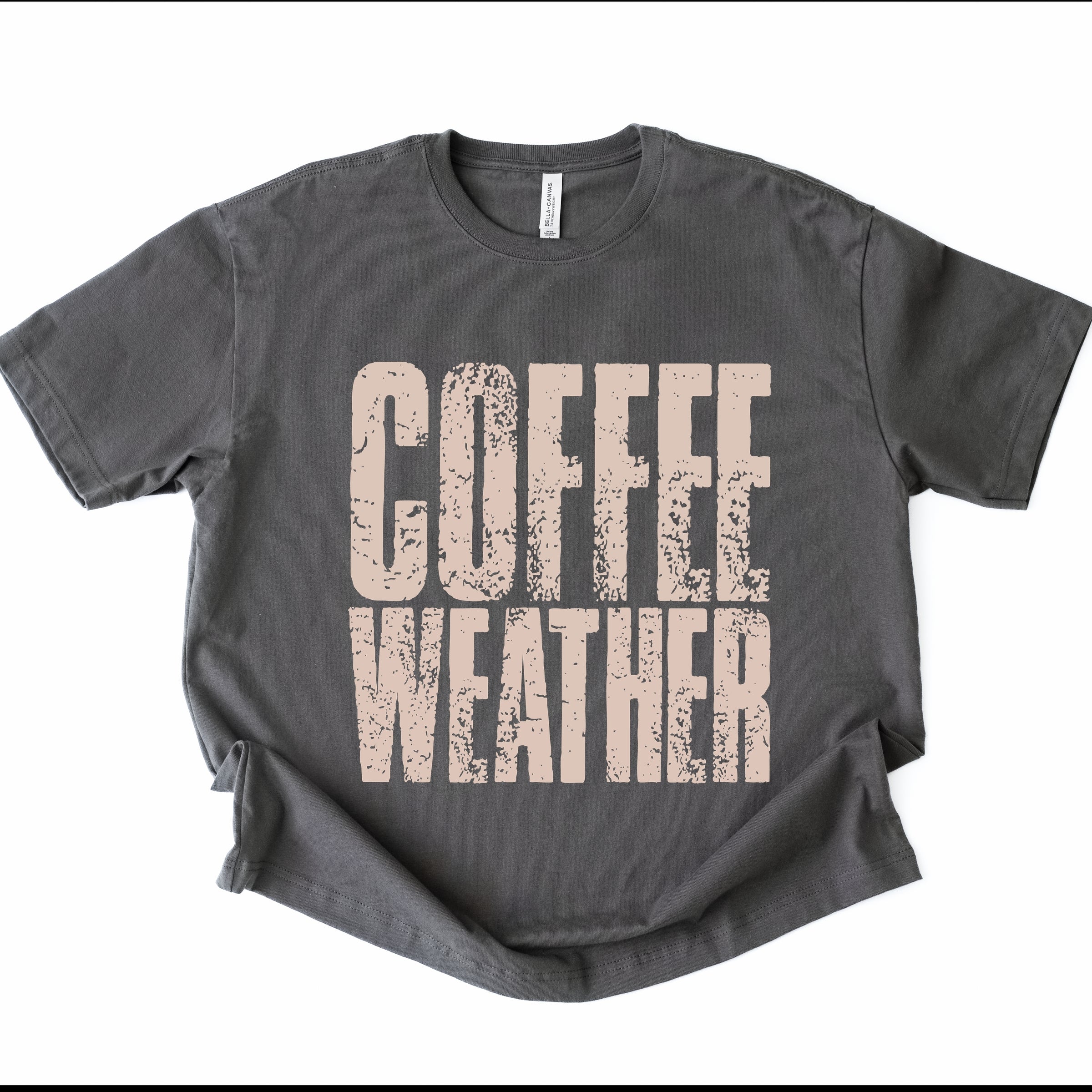 Coffee Weather Distressed - Heavyweight Tee