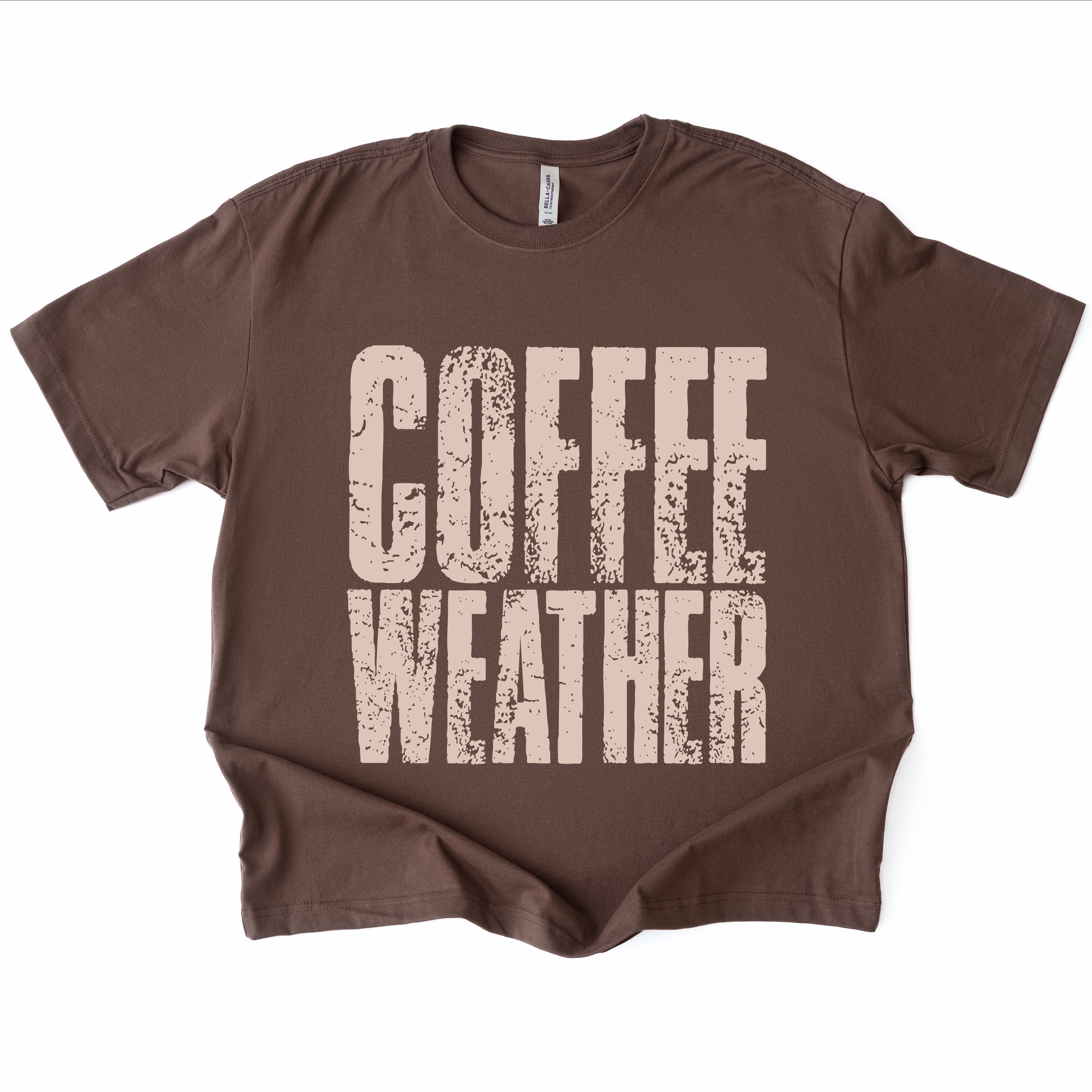 Coffee Weather Distressed - Heavyweight Tee