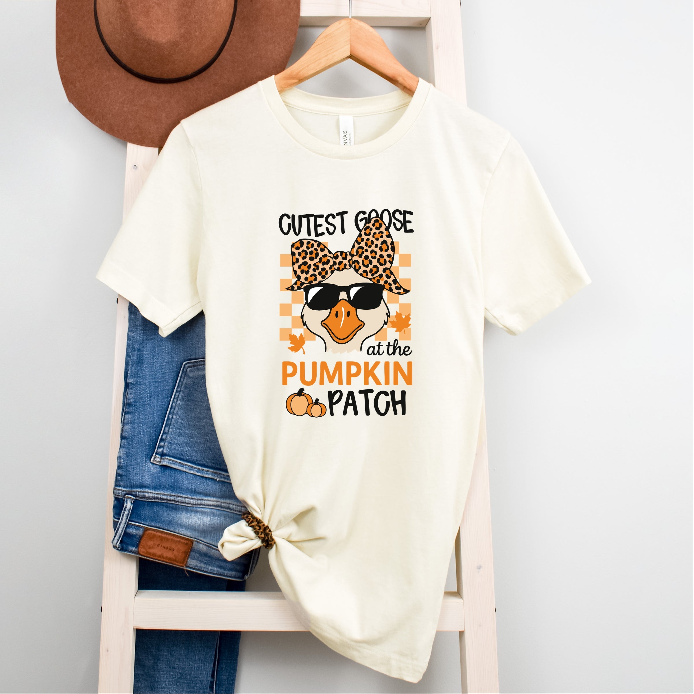 Cutest Goose At The Pumpkin Patch - Womens Short Sleeve Tee