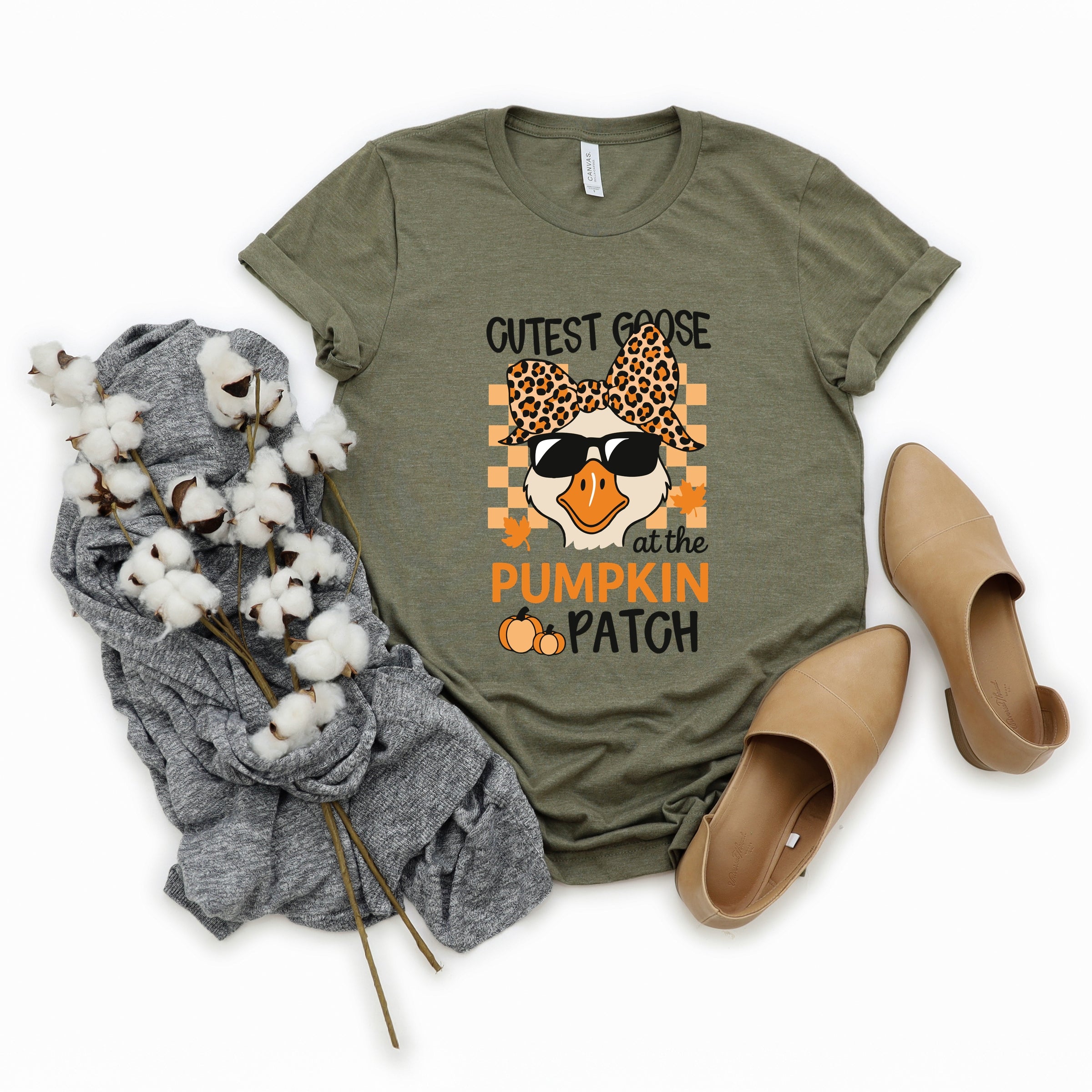 Cutest Goose At The Pumpkin Patch - Womens Short Sleeve Tee