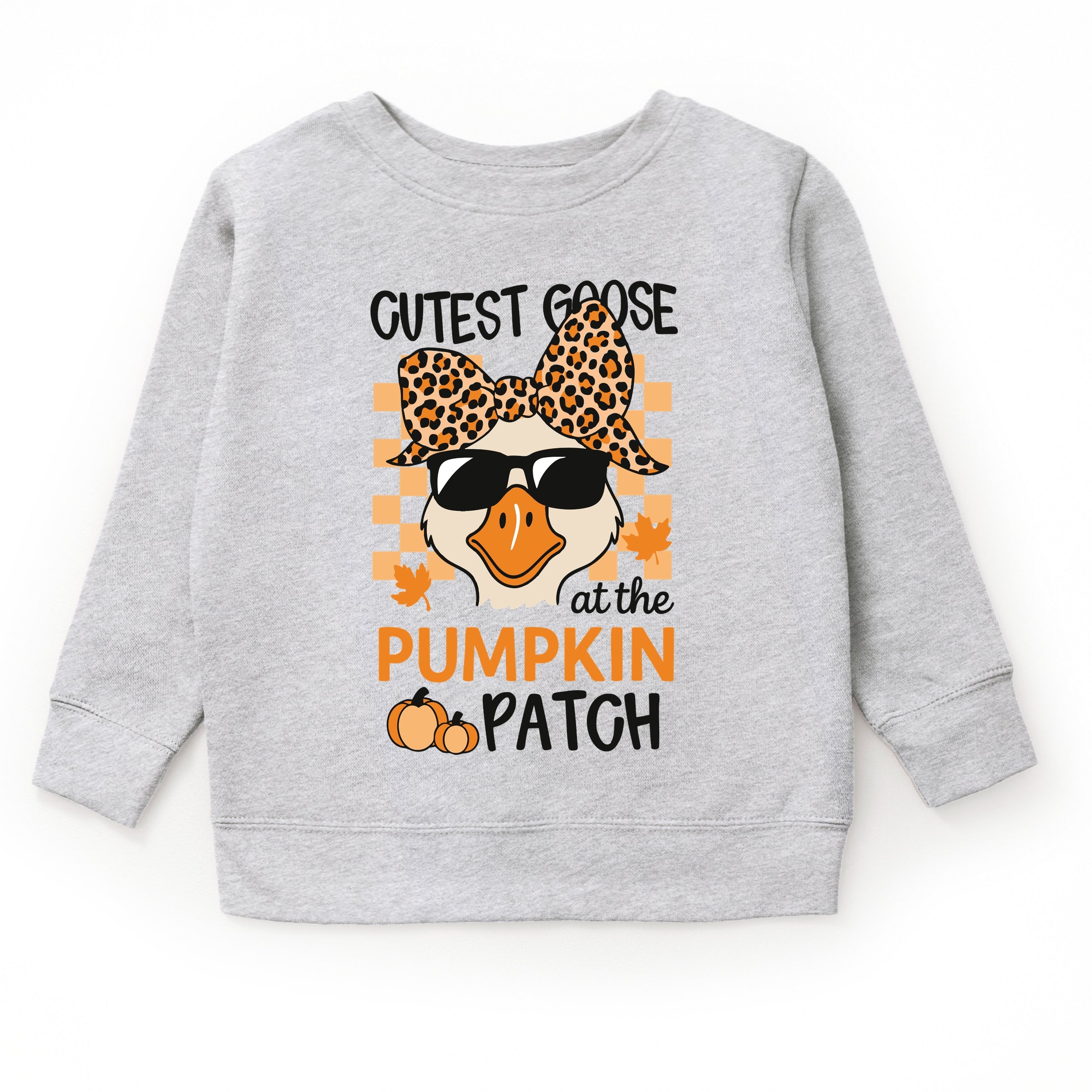 Cutest Goose At The Pumpkin Patch - Toddler Graphic Sweatshirt and Youth Graphic Sweatshirt
