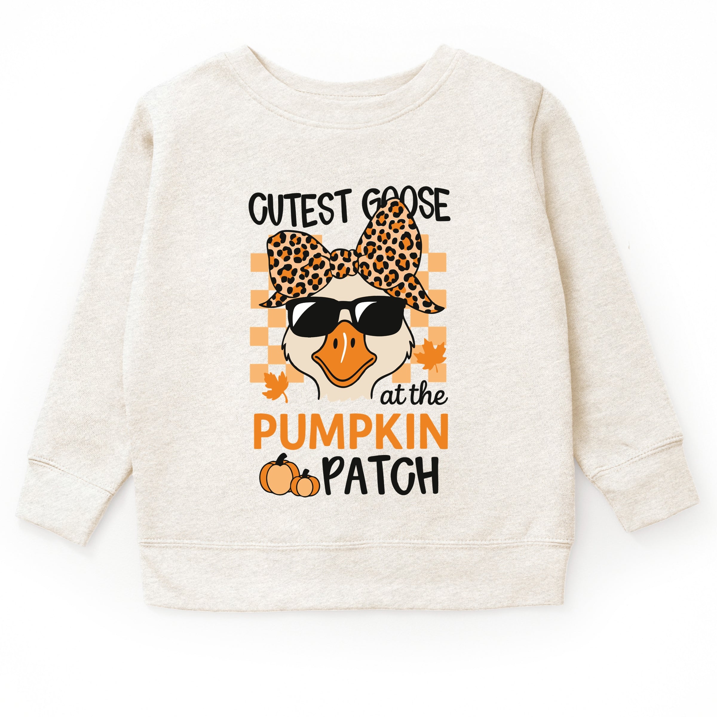 Cutest Goose At The Pumpkin Patch - Toddler Graphic Sweatshirt and Youth Graphic Sweatshirt