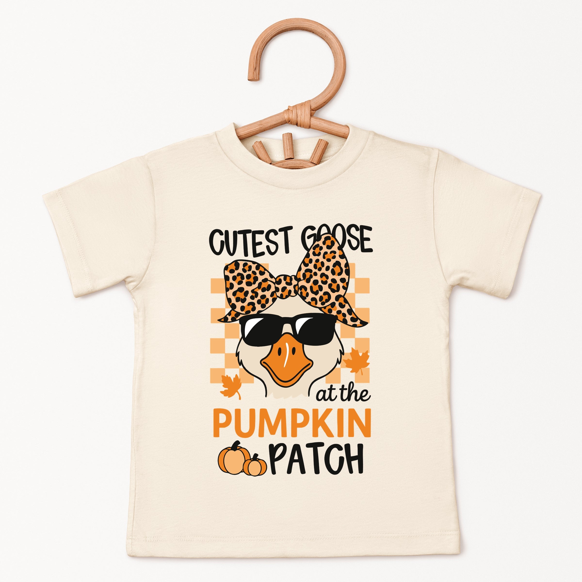 Cutest Goose At The Pumpkin Patch - Youth Short Sleeve Graphic T-Shirt and Toddler Short Sleeve Graphic T-Shirt