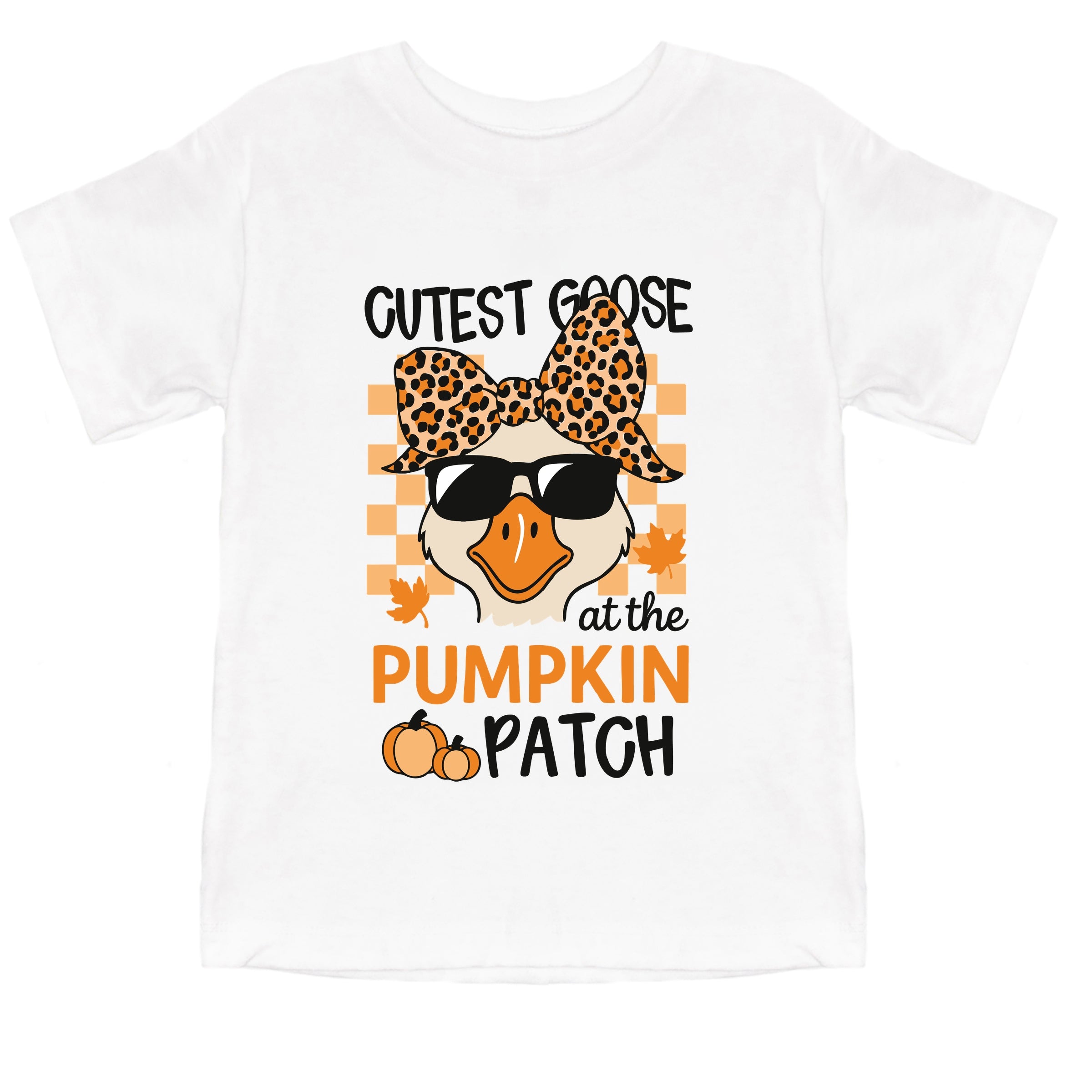 Cutest Goose At The Pumpkin Patch - Youth Short Sleeve Graphic T-Shirt and Toddler Short Sleeve Graphic T-Shirt