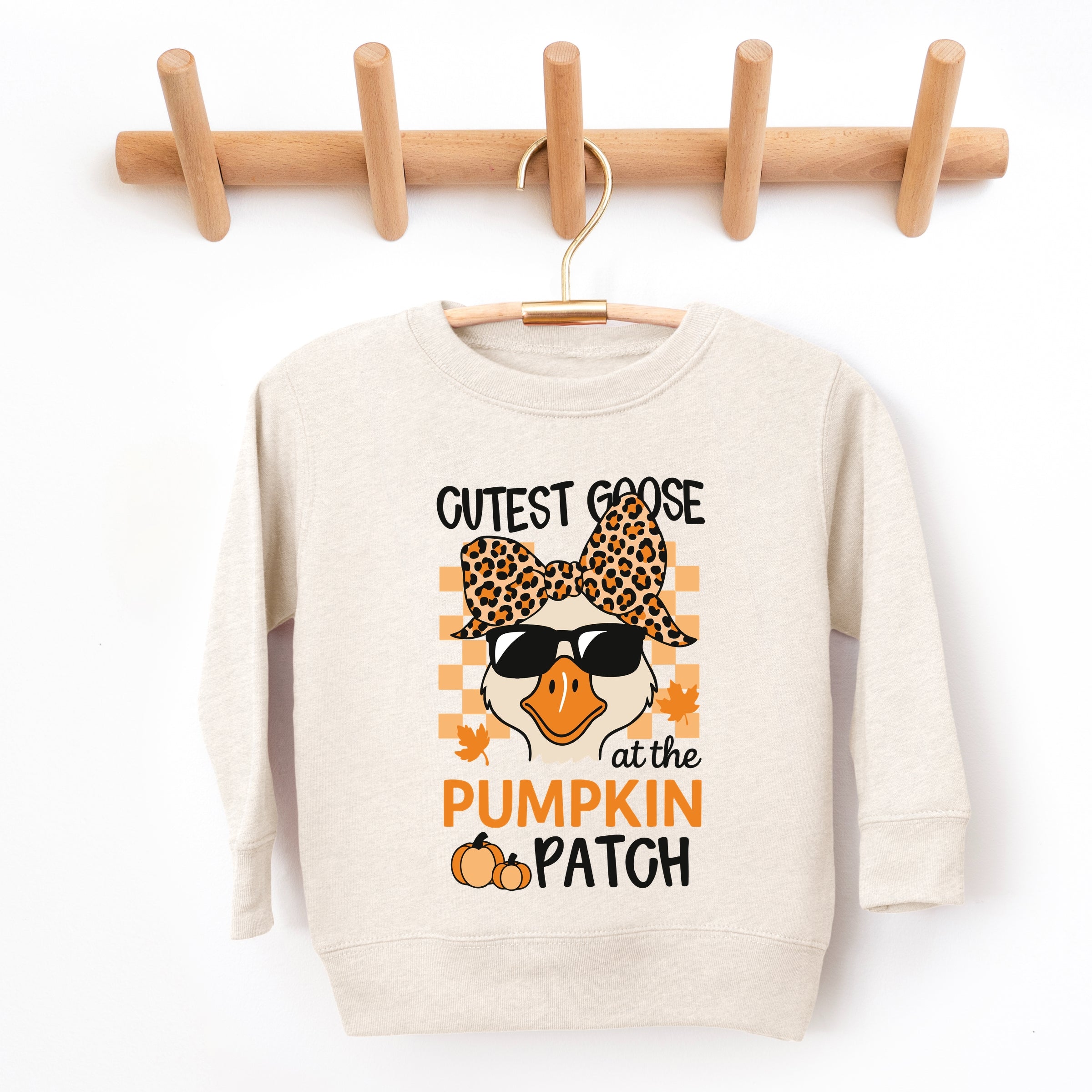 Cutest Goose At The Pumpkin Patch - Toddler Graphic Sweatshirt and Youth Graphic Sweatshirt