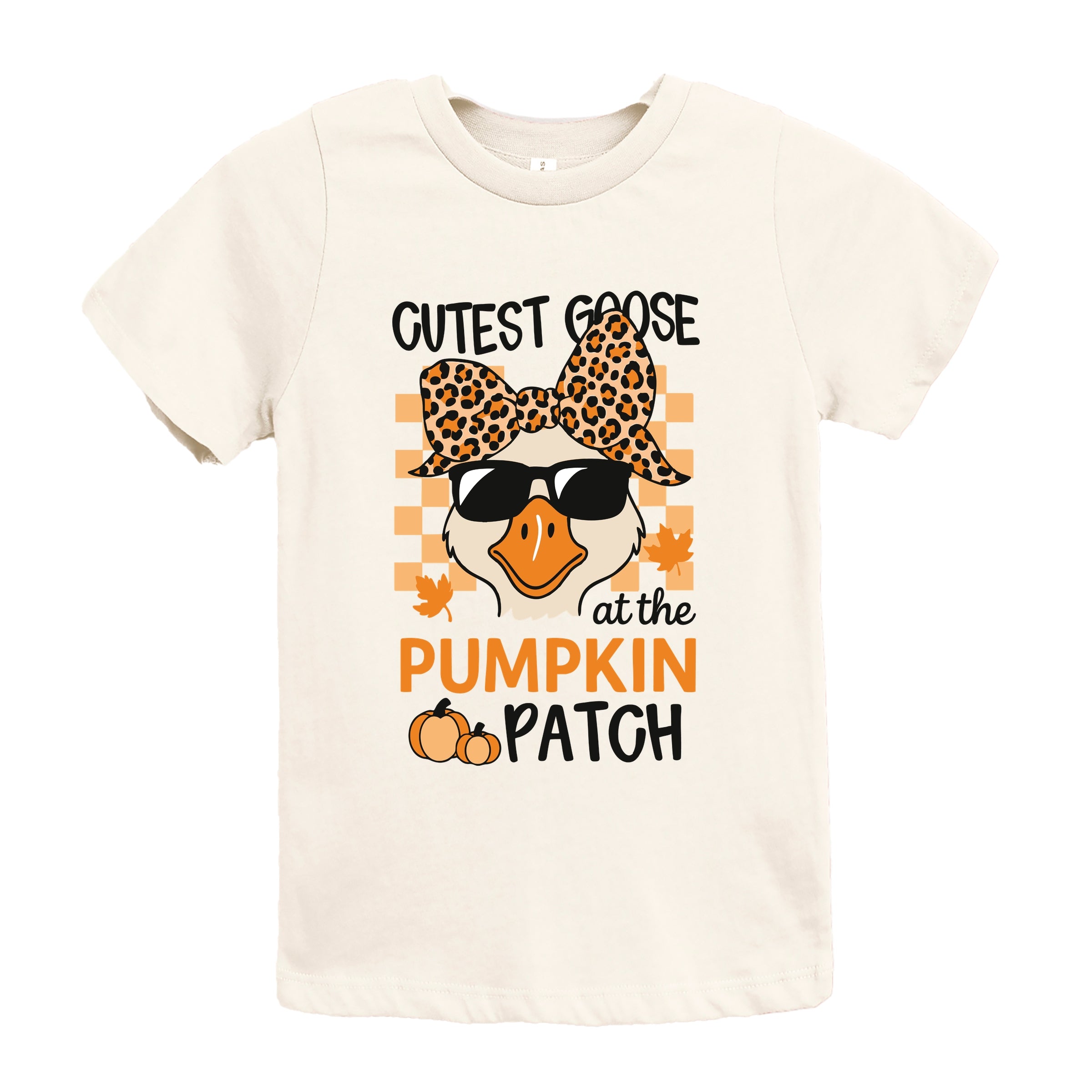 Cutest Goose At The Pumpkin Patch - Youth Short Sleeve Graphic T-Shirt and Toddler Short Sleeve Graphic T-Shirt
