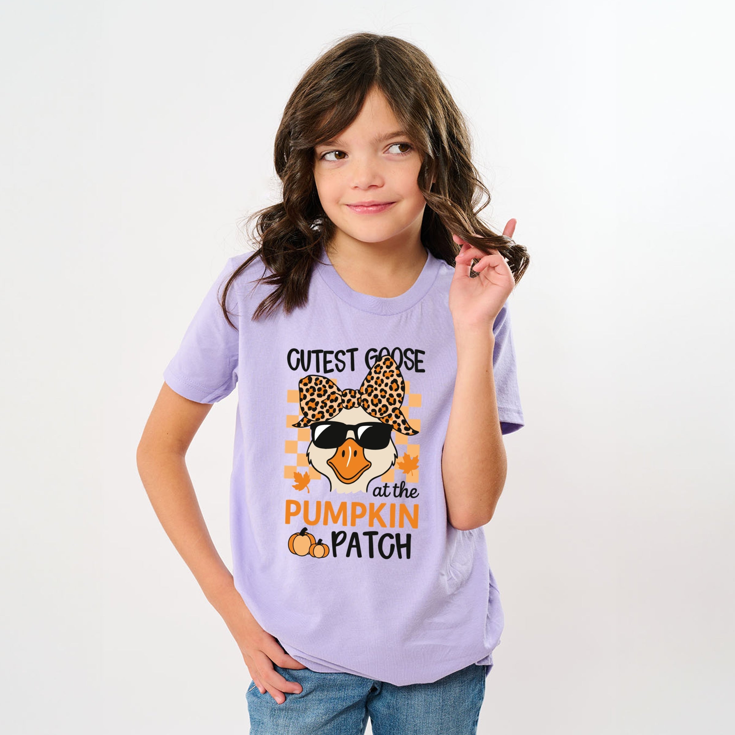 Cutest Goose At The Pumpkin Patch - Youth Short Sleeve Graphic T-Shirt and Toddler Short Sleeve Graphic T-Shirt