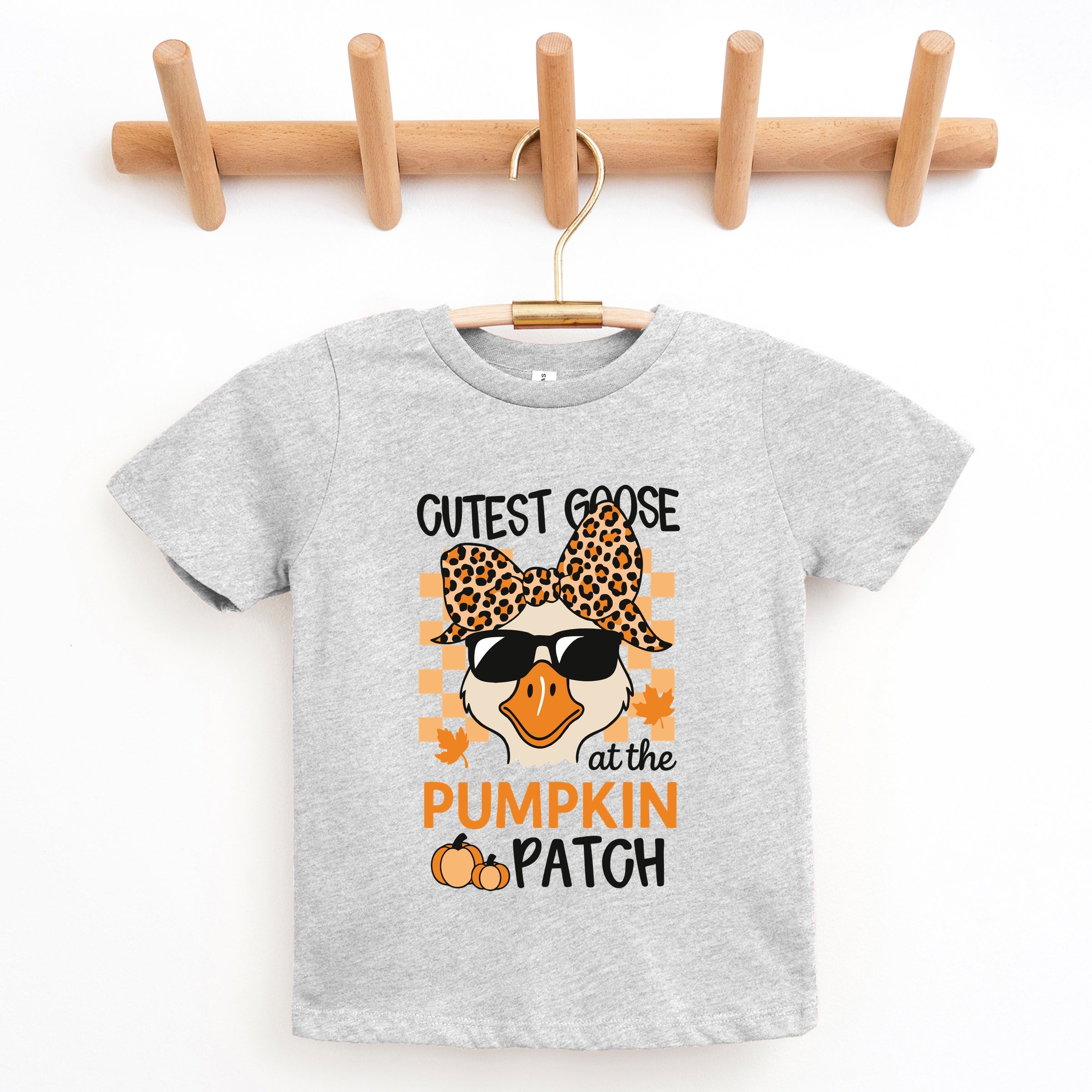 Cutest Goose At The Pumpkin Patch - Youth Short Sleeve Graphic T-Shirt and Toddler Short Sleeve Graphic T-Shirt