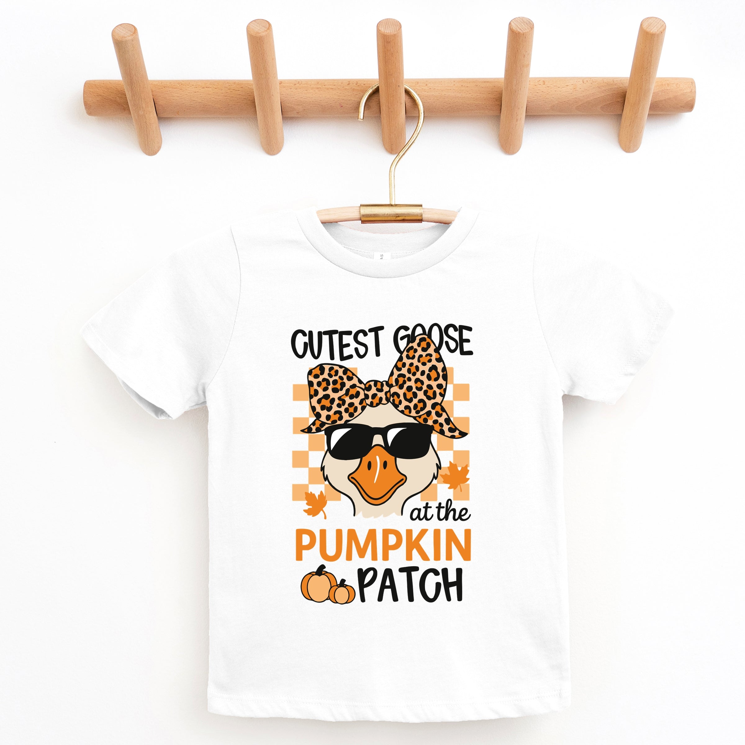 Cutest Goose At The Pumpkin Patch - Youth Short Sleeve Graphic T-Shirt and Toddler Short Sleeve Graphic T-Shirt