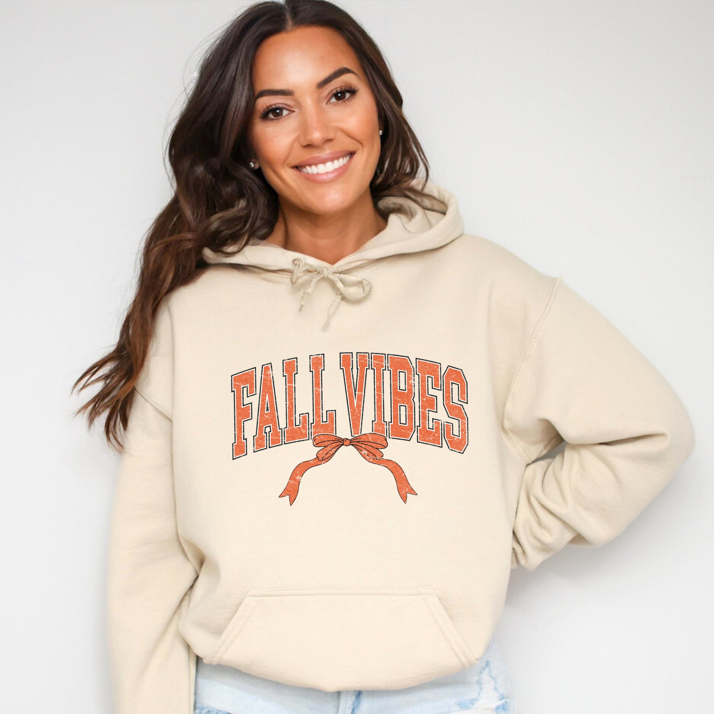Varsity Fall Vibes Coquette - Womens Hoodie