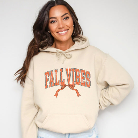 Varsity Fall Vibes Coquette - Womens Hoodie