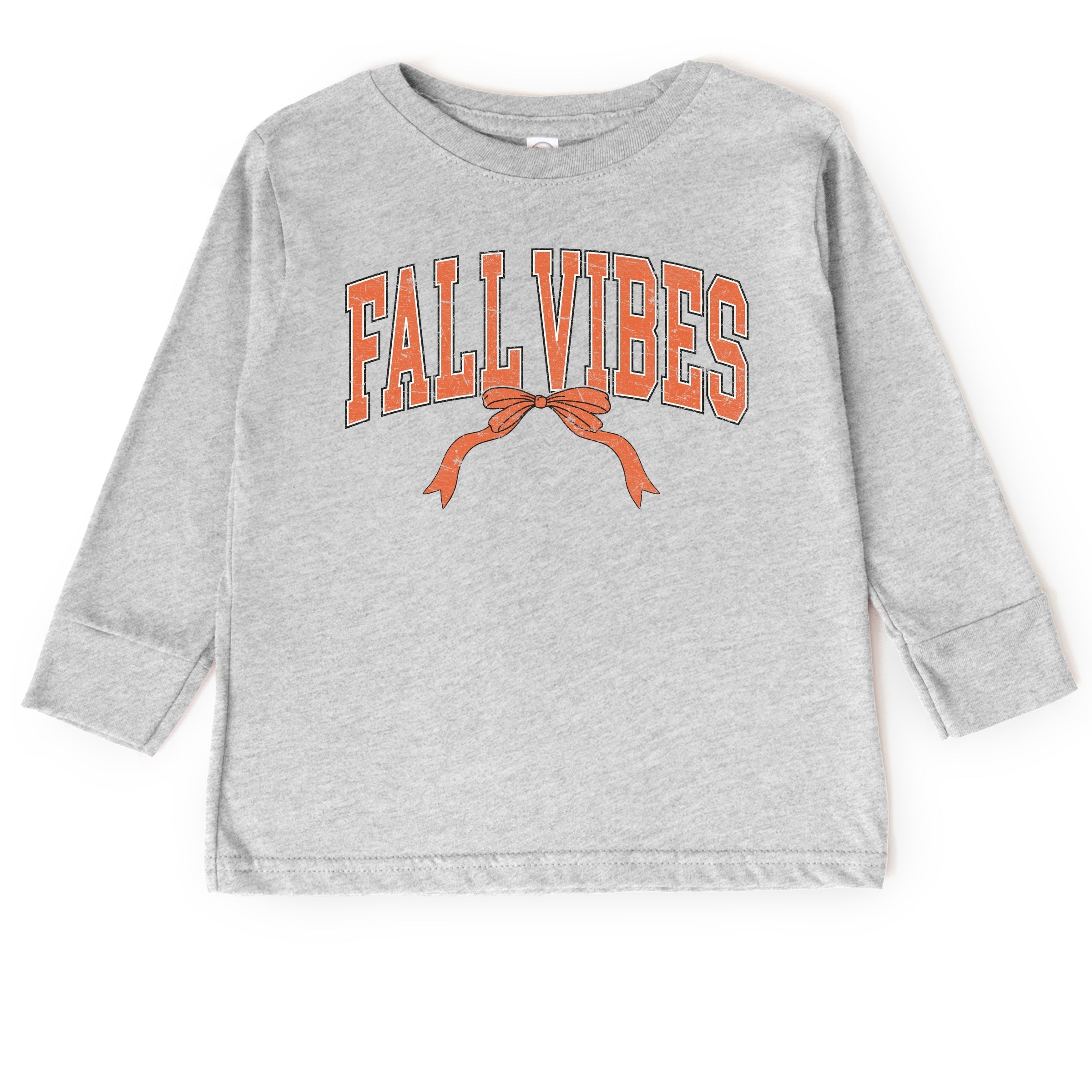Varsity Fall Vibes Coquette - Youth Long Sleeve Graphic T-Shirt and Toddler Long Sleeve Graphic Tee