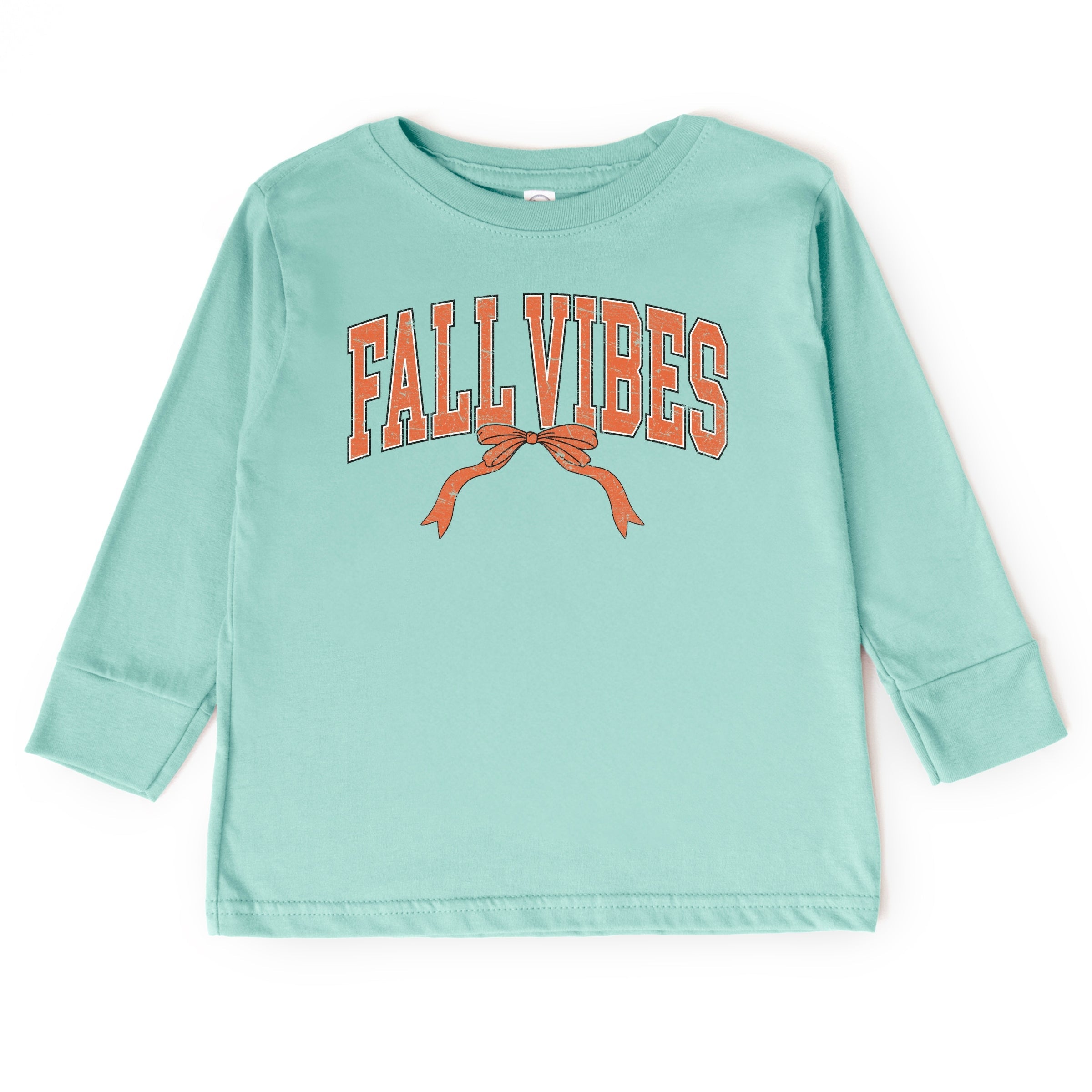 Varsity Fall Vibes Coquette - Youth Long Sleeve Graphic T-Shirt and Toddler Long Sleeve Graphic Tee