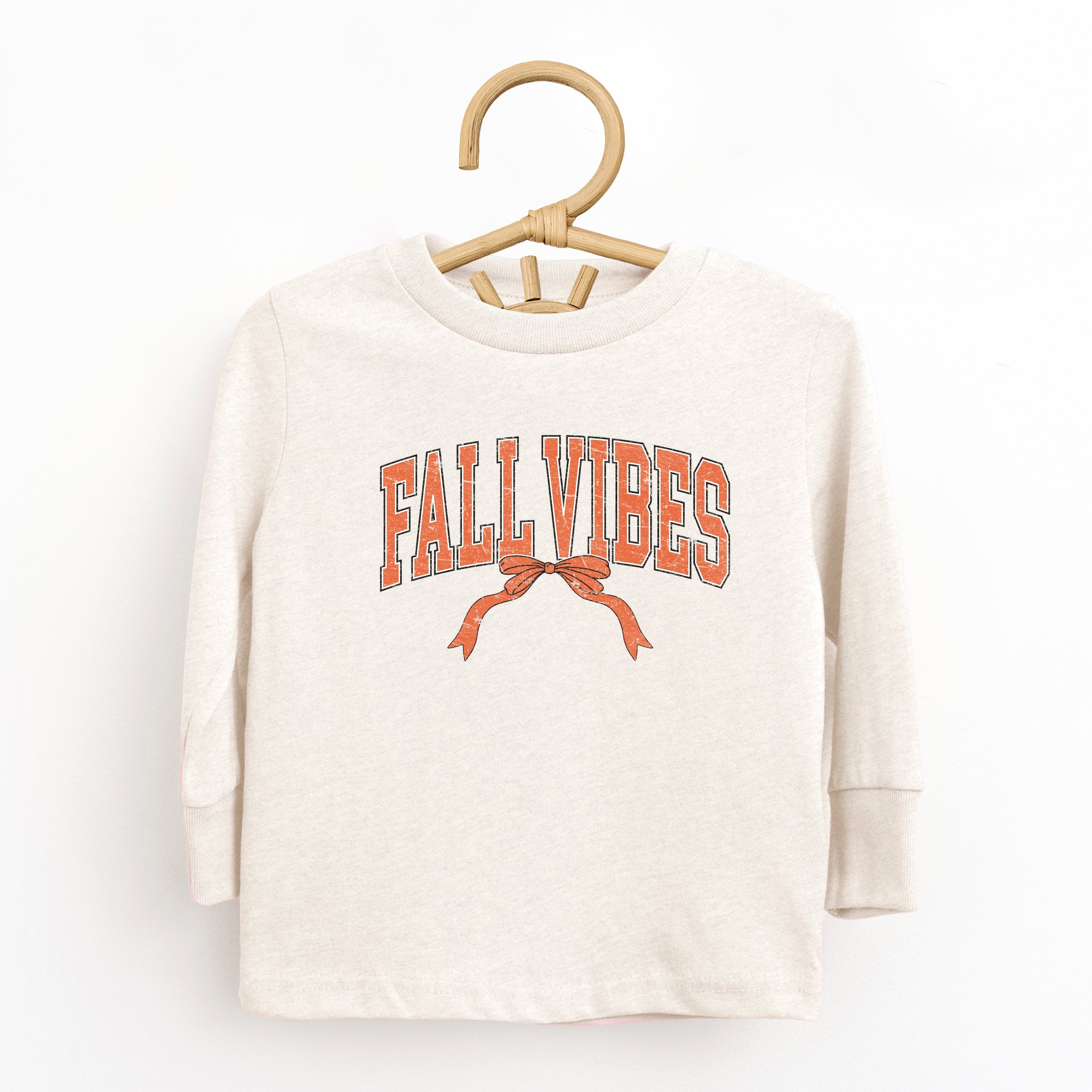 Varsity Fall Vibes Coquette - Youth Long Sleeve Graphic T-Shirt and Toddler Long Sleeve Graphic Tee