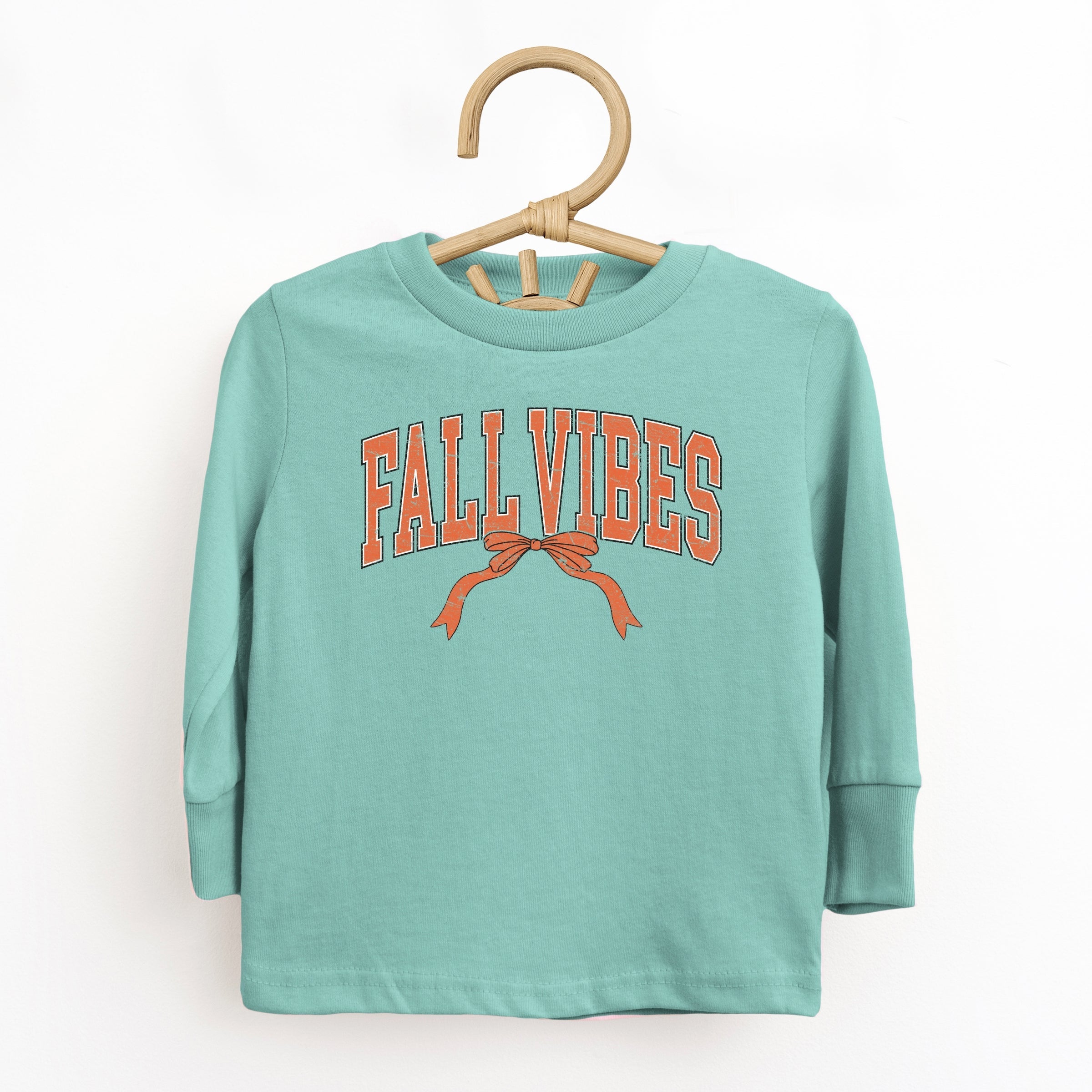 Varsity Fall Vibes Coquette - Youth Long Sleeve Graphic T-Shirt and Toddler Long Sleeve Graphic Tee
