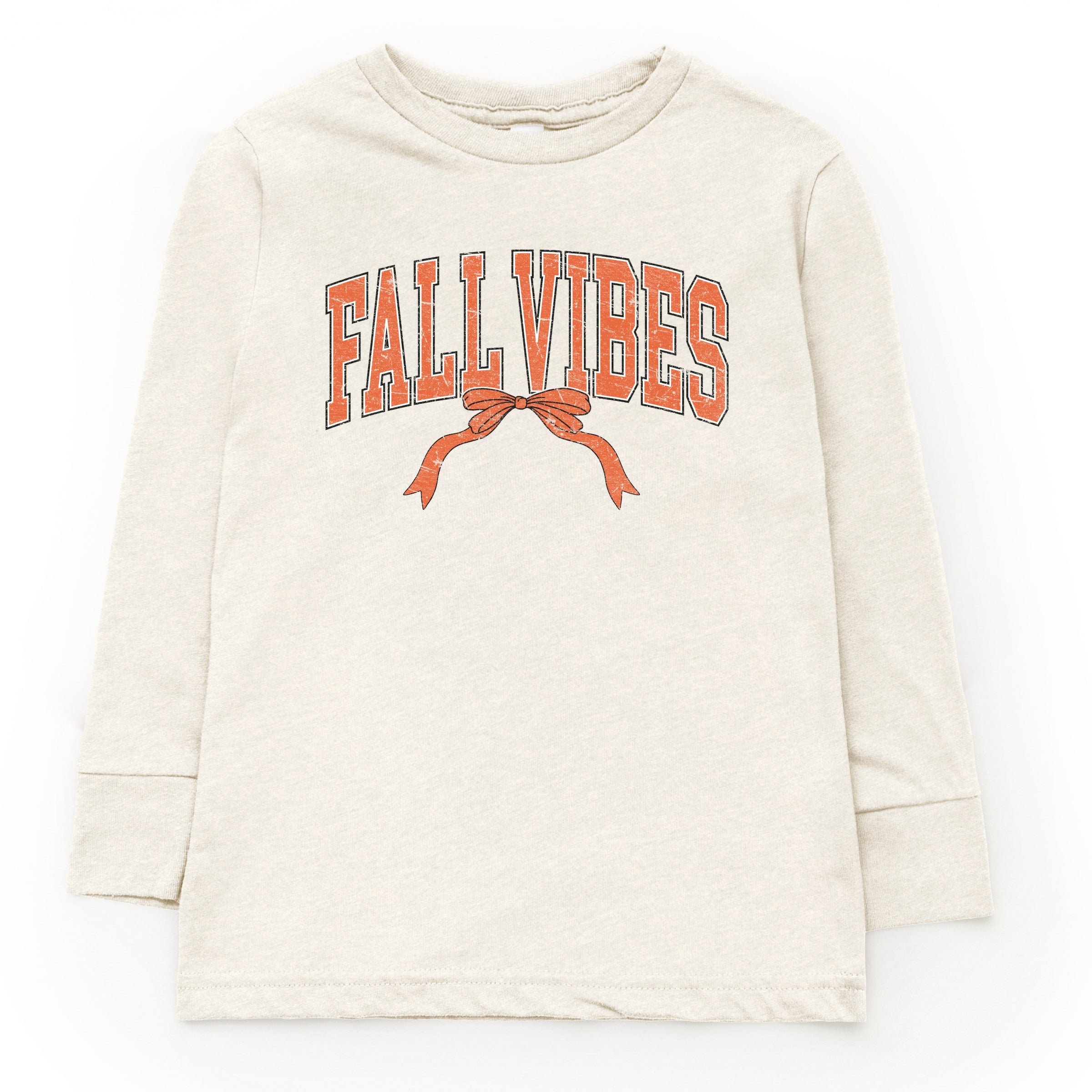 Varsity Fall Vibes Coquette - Youth Long Sleeve Graphic T-Shirt and Toddler Long Sleeve Graphic Tee