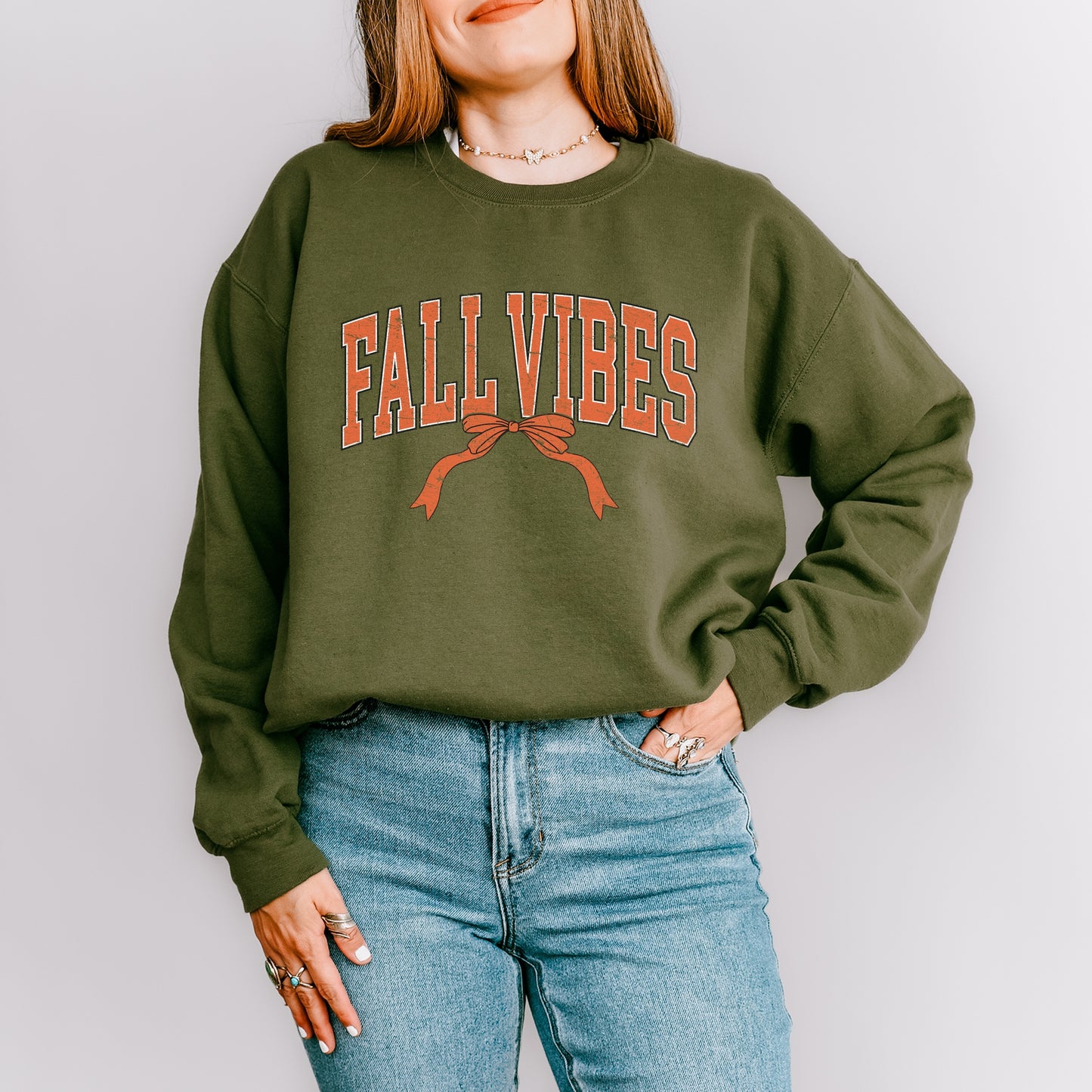 Varsity Fall Vibes Coquette -  Womens Sweatshirt