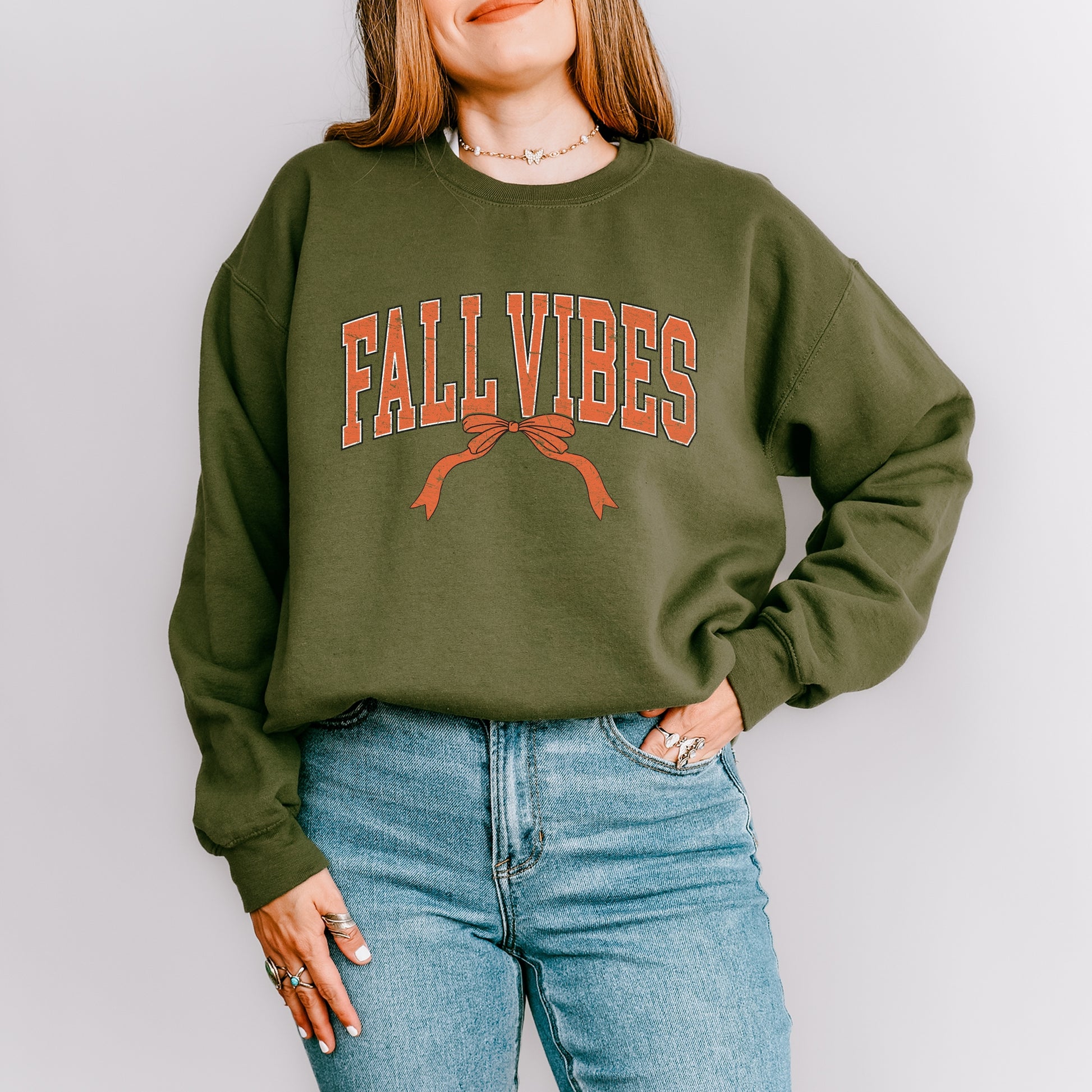 Varsity Fall Vibes Coquette -  Womens Sweatshirt