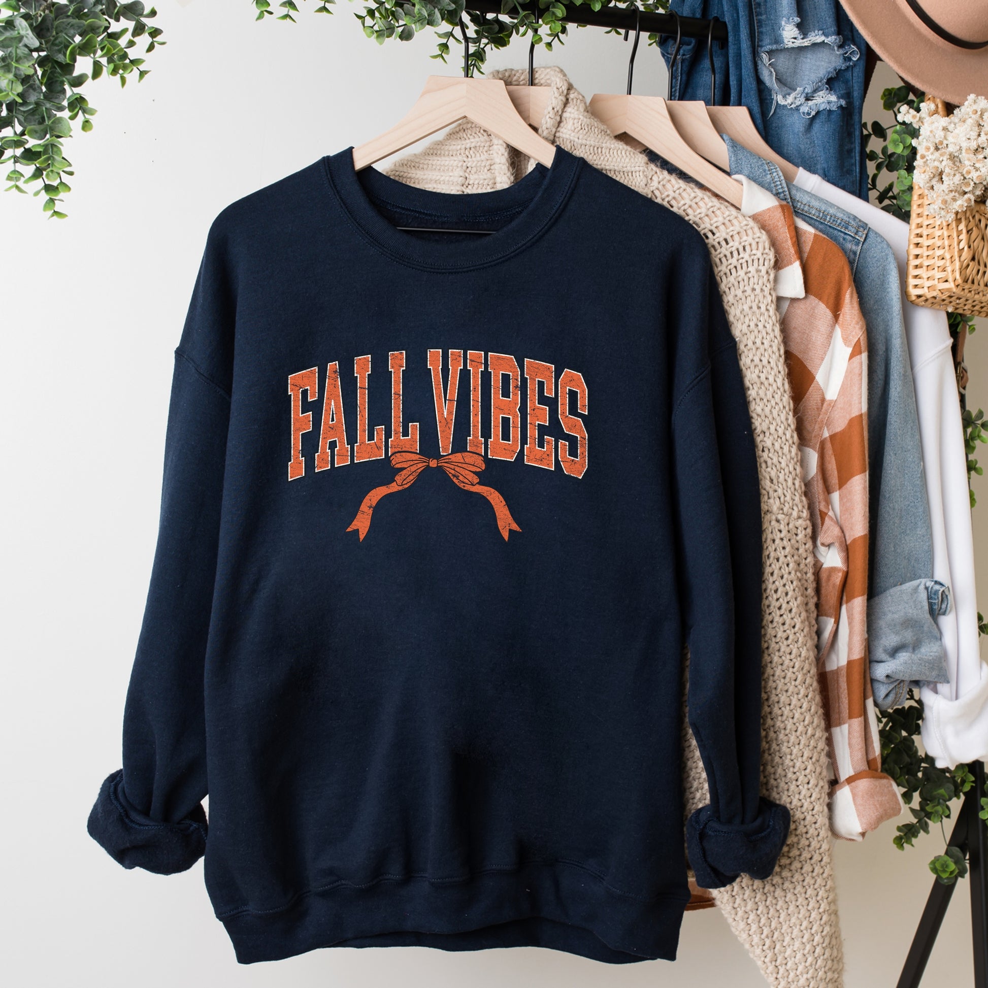 Varsity Fall Vibes Coquette -  Womens Sweatshirt