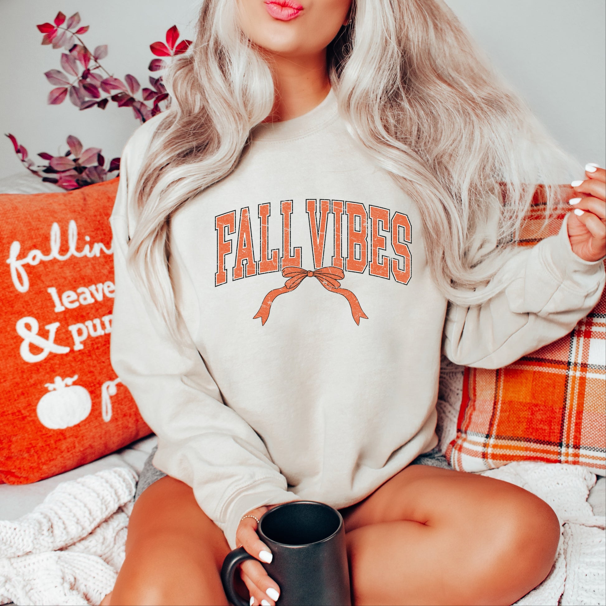 Varsity Fall Vibes Coquette -  Womens Sweatshirt