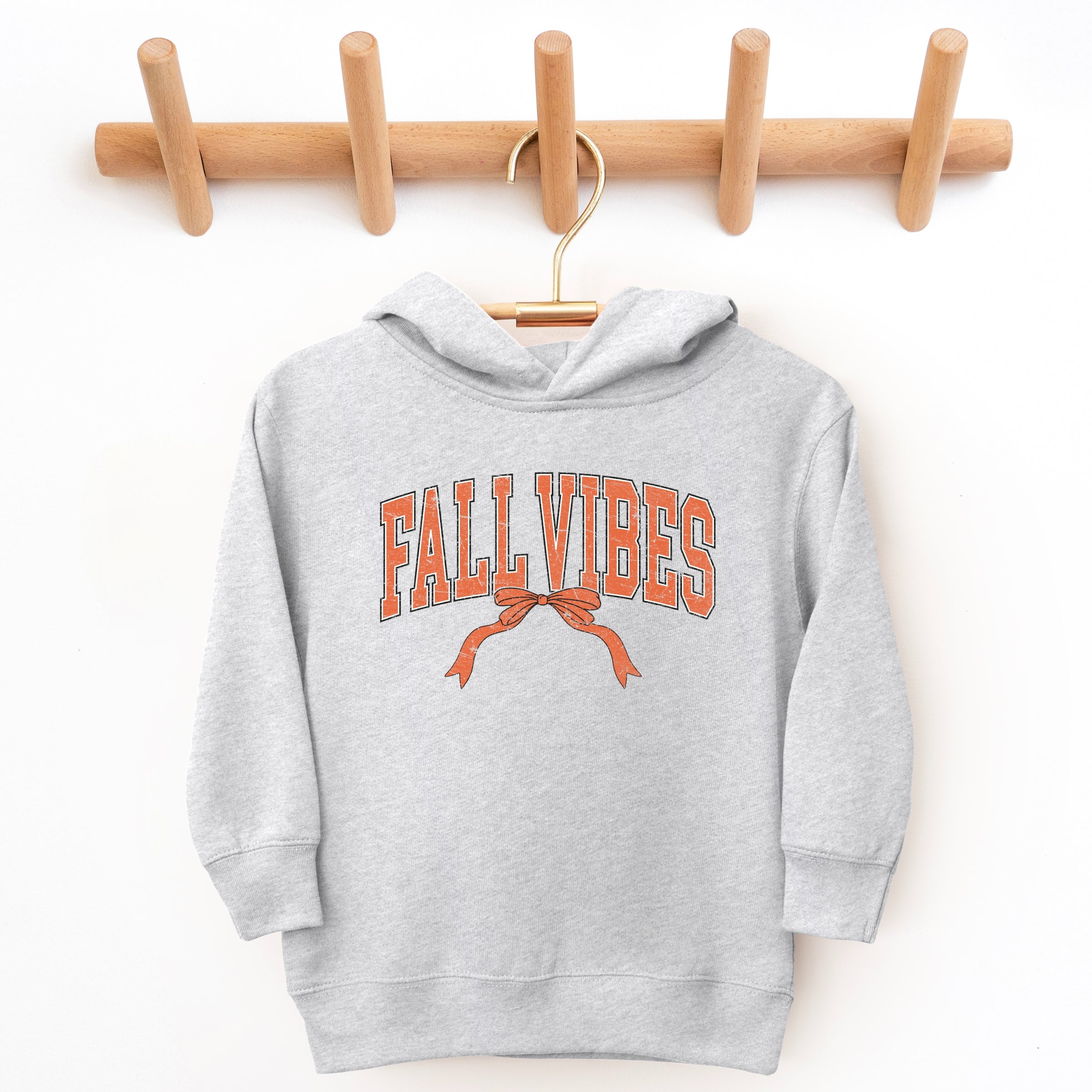Varsity Fall Vibes Coquette - Toddler Hoodie and Youth Graphic Hoodie