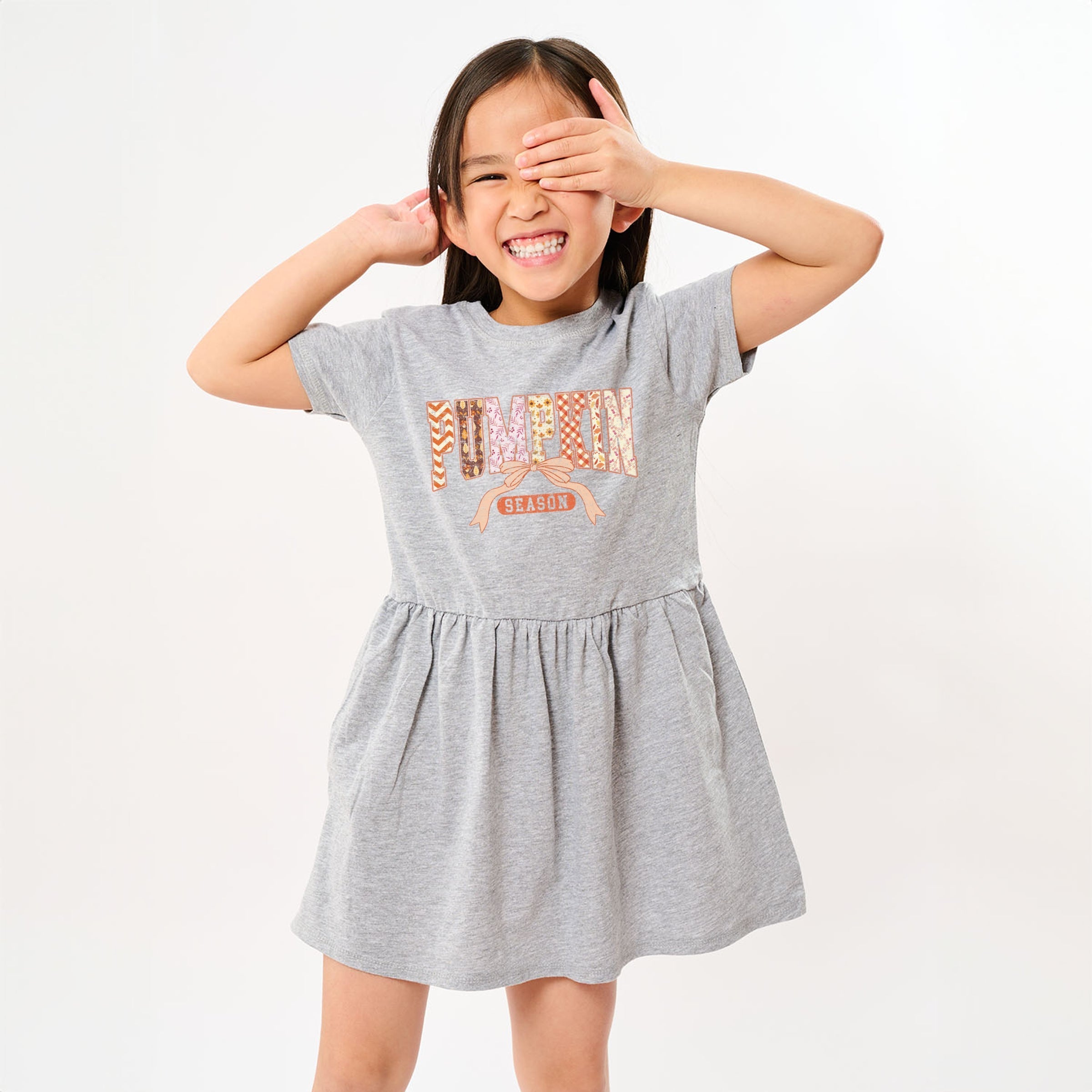 Pumpkin Season Patterns - Toddler Graphic Dress