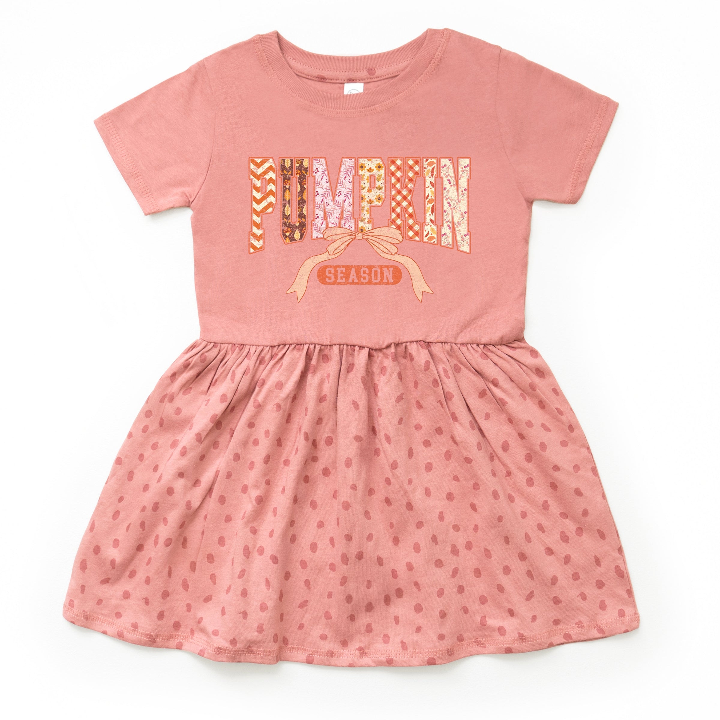 Pumpkin Season Patterns - Toddler Graphic Dress
