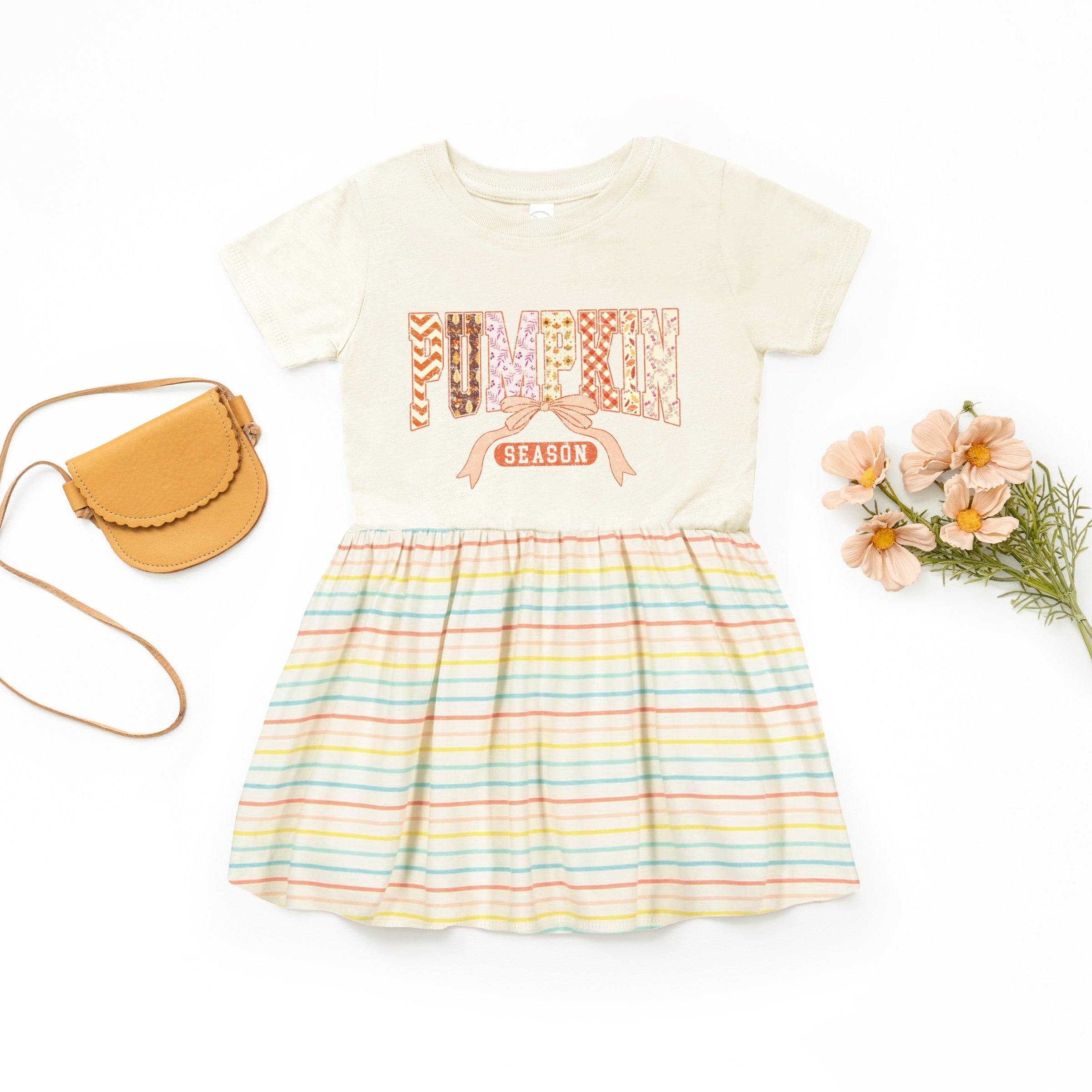 Pumpkin Season Patterns - Toddler Graphic Dress