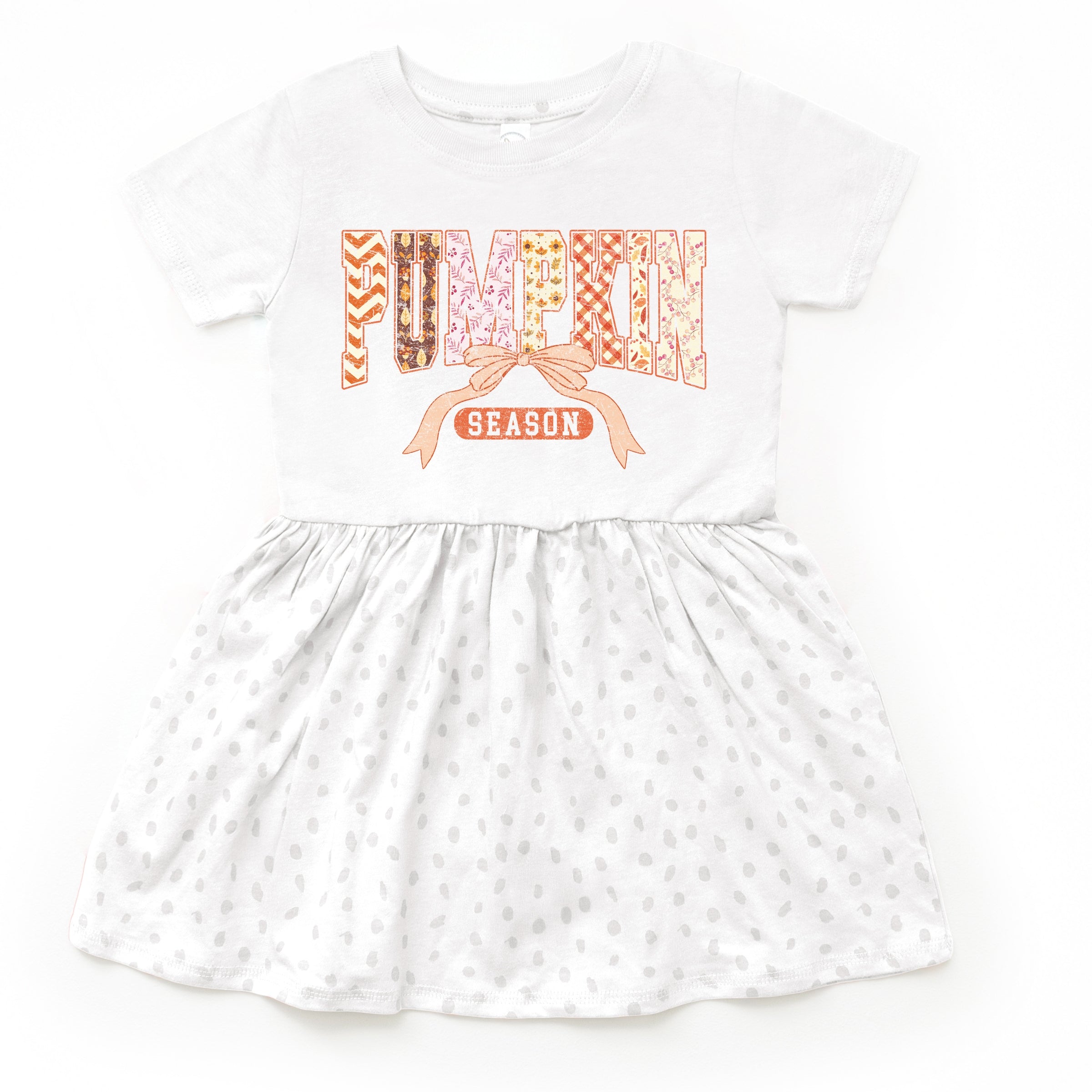 Pumpkin Season Patterns - Toddler Graphic Dress