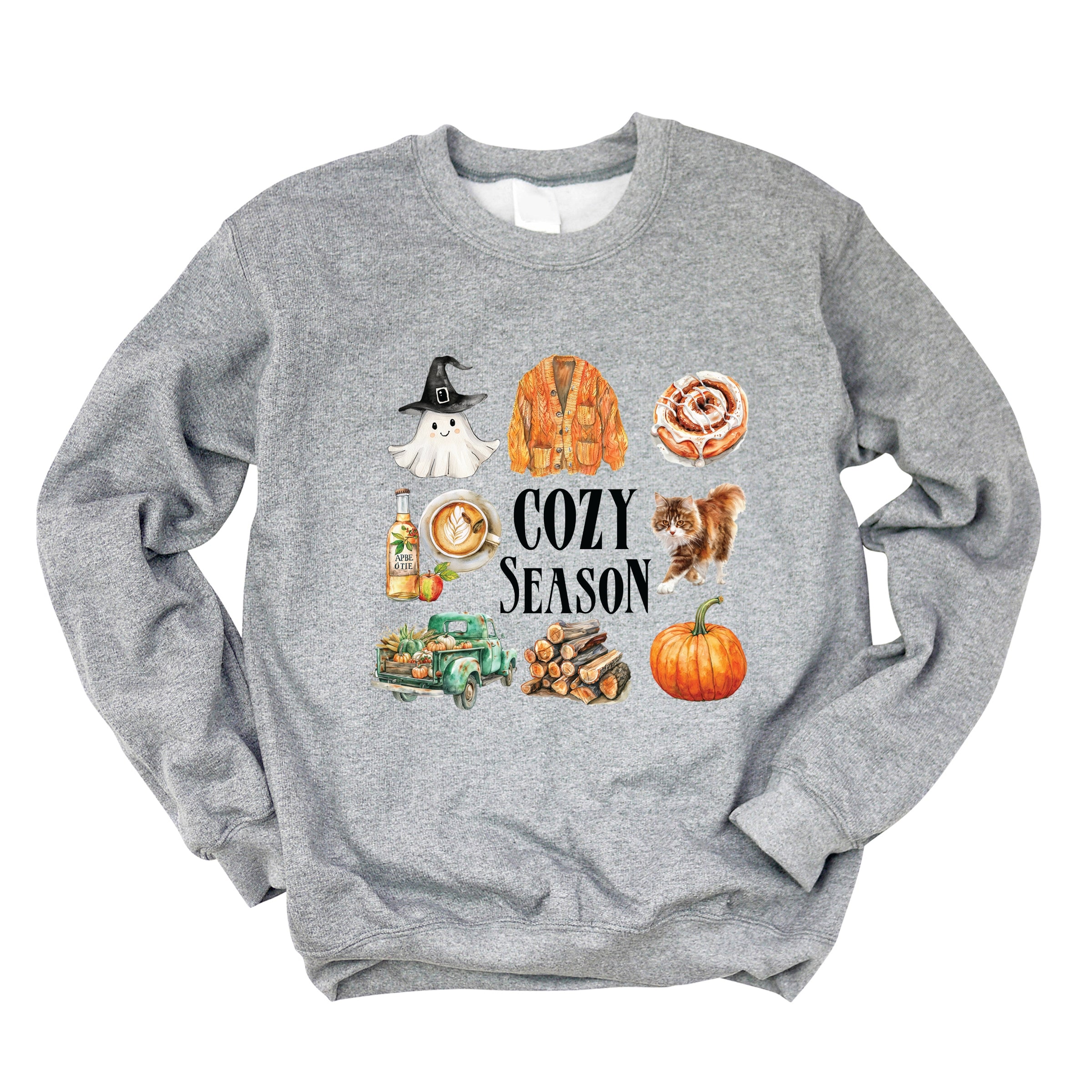 Cozy Season Watercolor Icons - Women's Sweatshirt