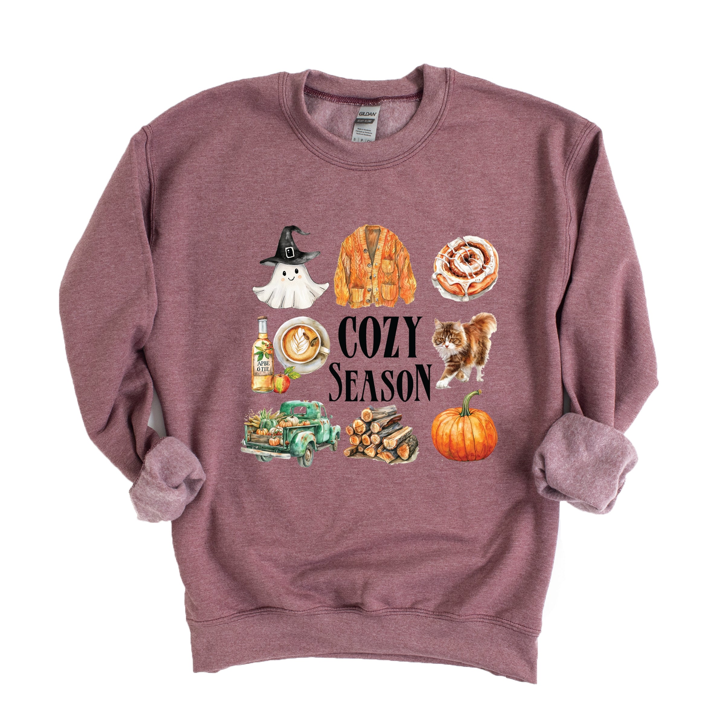 Cozy Season Watercolor Icons - Women's Sweatshirt