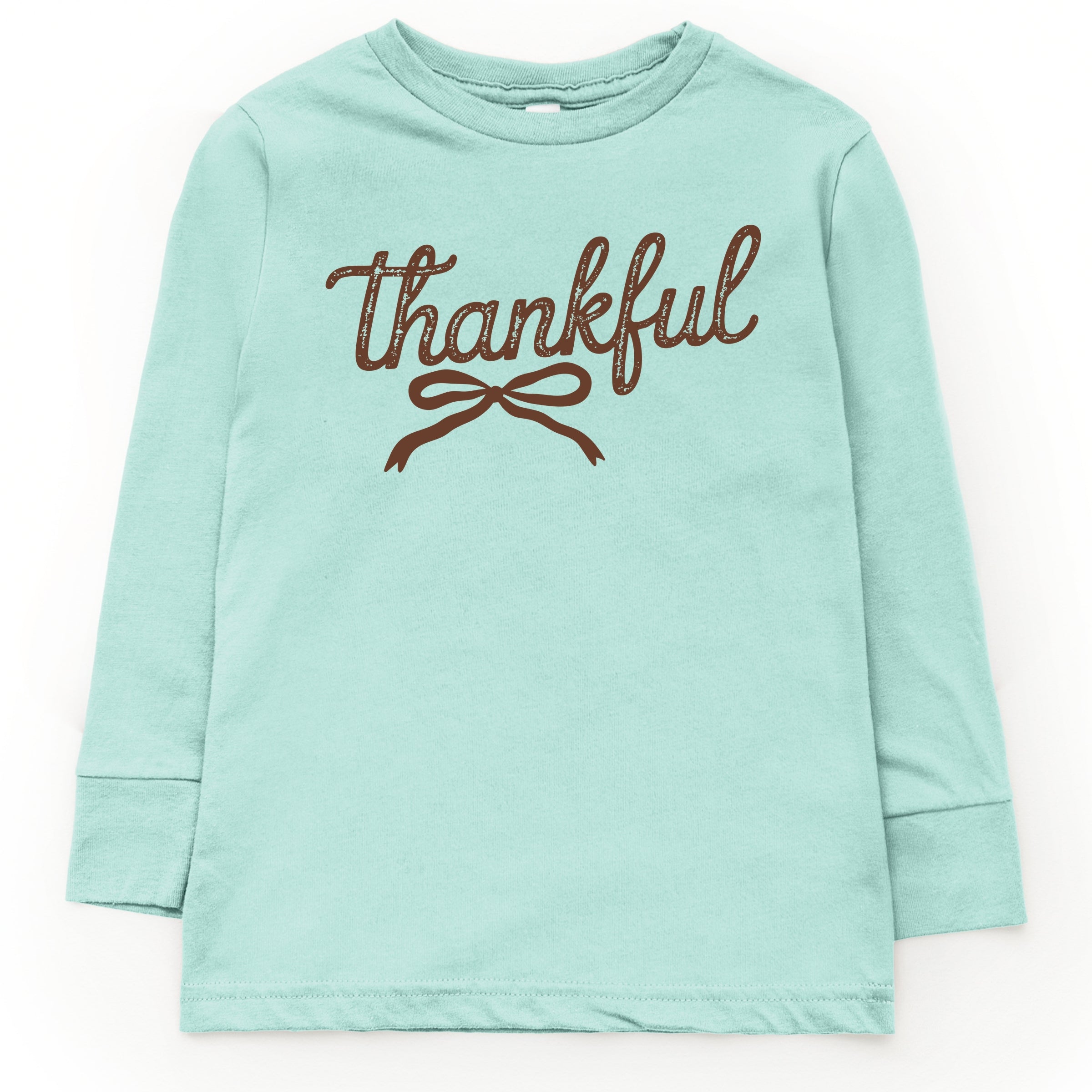 Thankful Coquette Distressed - Toddler Long Sleeve Graphic Tee and Youth Long Sleeve Graphic T-Shirt
