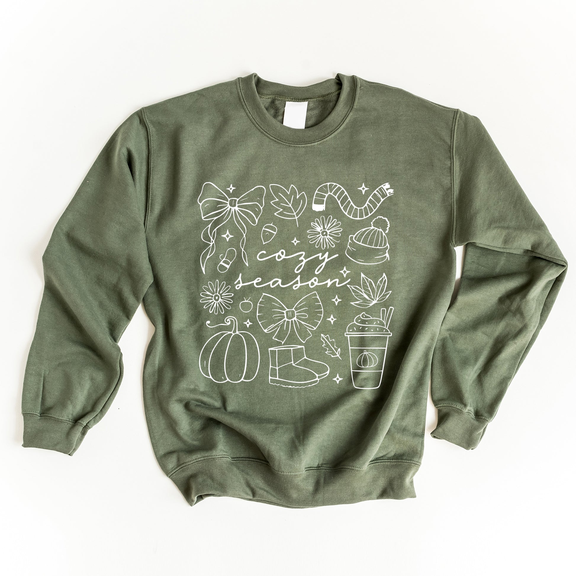 Cozy Season Coquette Icons -  Womens Sweatshirt