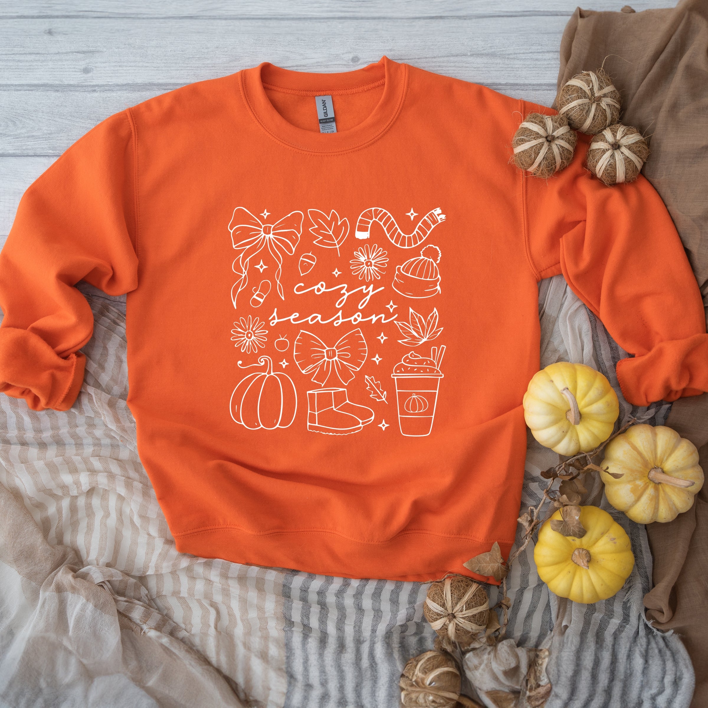Cozy Season Coquette Icons -  Womens Sweatshirt