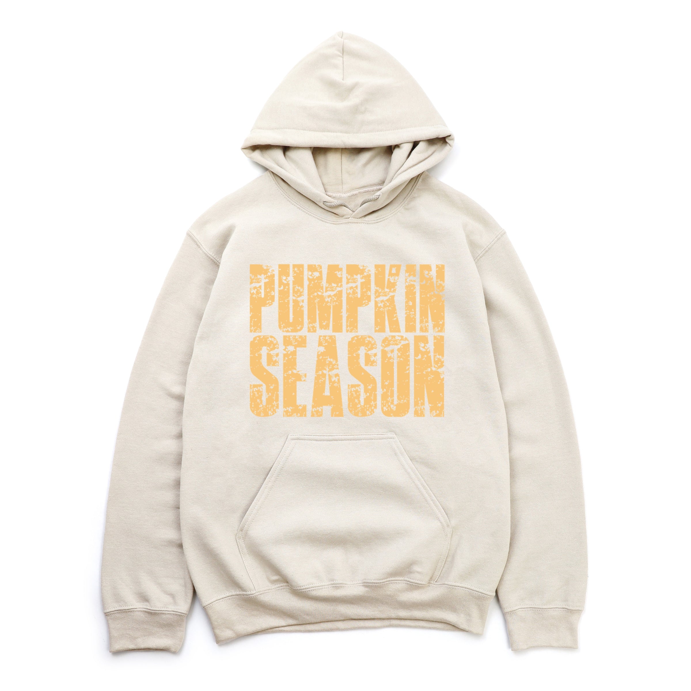 Pumpkin Season Block Distressed - Women's Graphic Hoodie