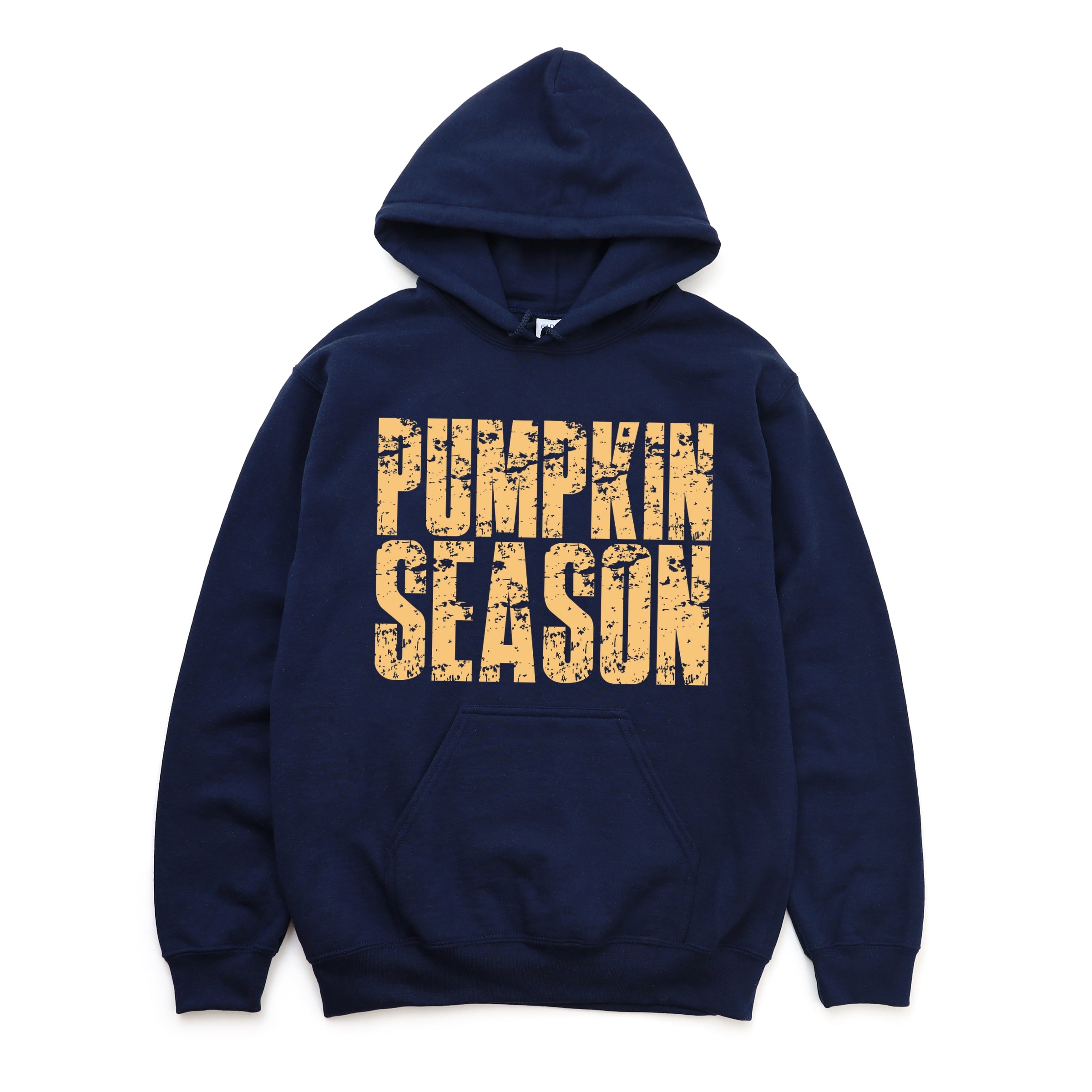 Pumpkin Season Block Distressed - Women's Graphic Hoodie