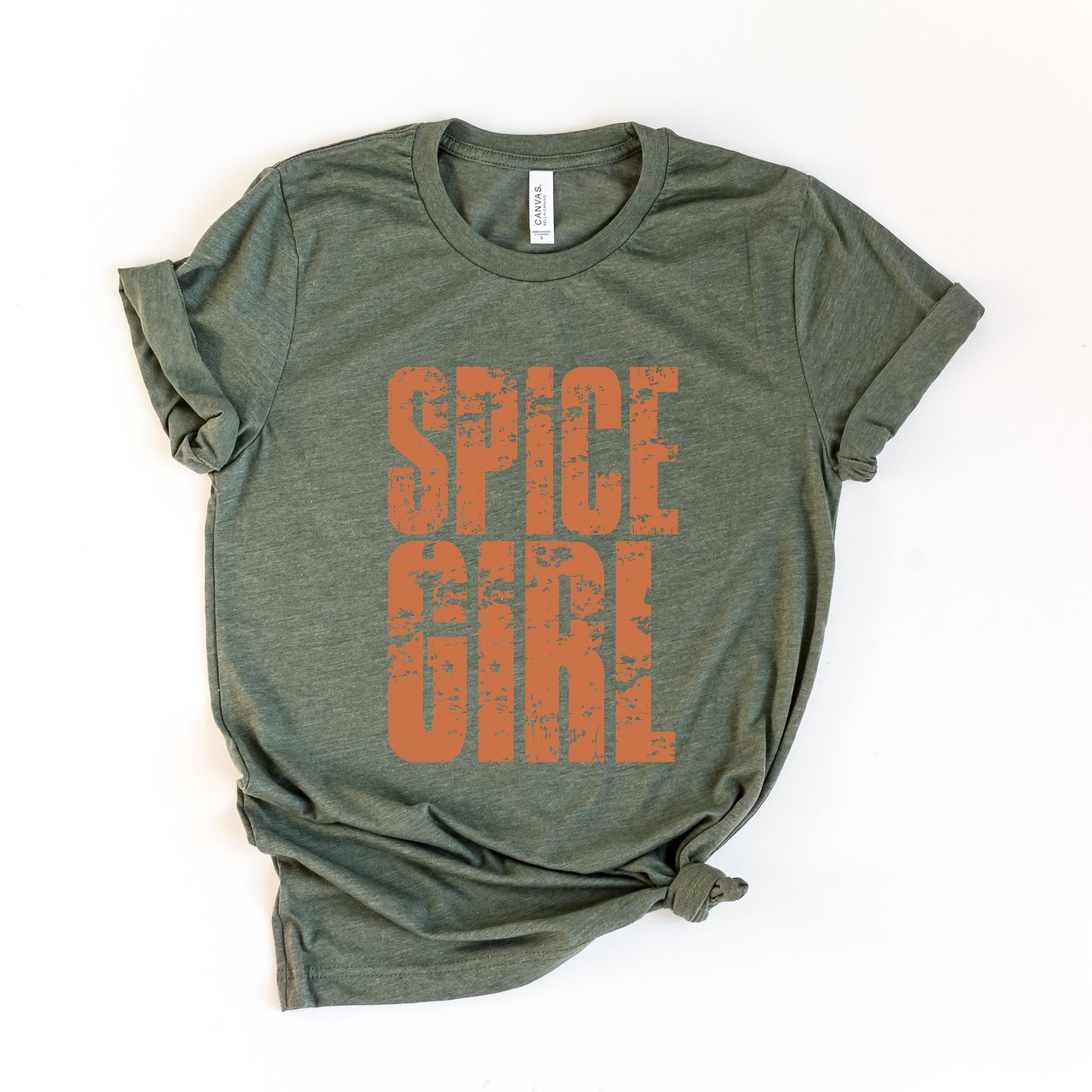 Spice Girl Block Distressed - Women's Short Sleeve Graphic T-Shirt