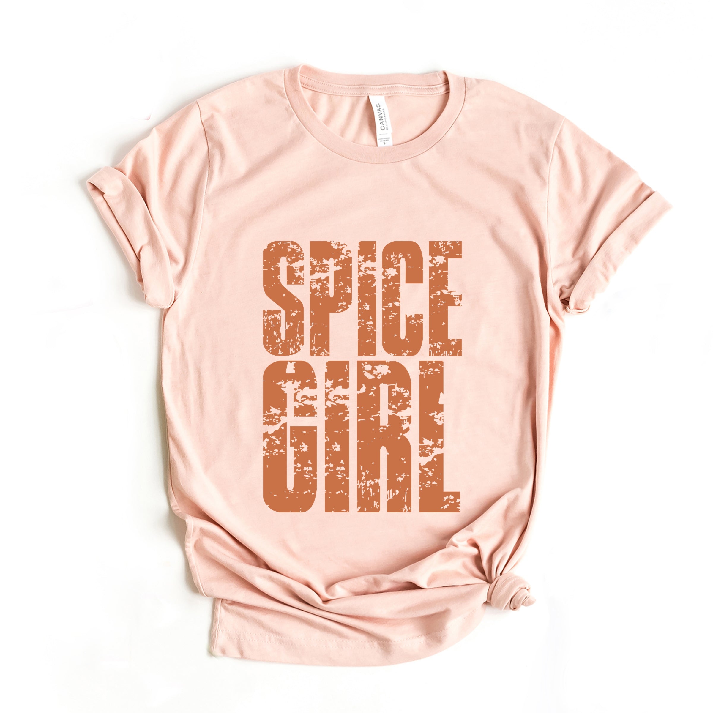 Spice Girl Block Distressed - Women's Short Sleeve Graphic T-Shirt