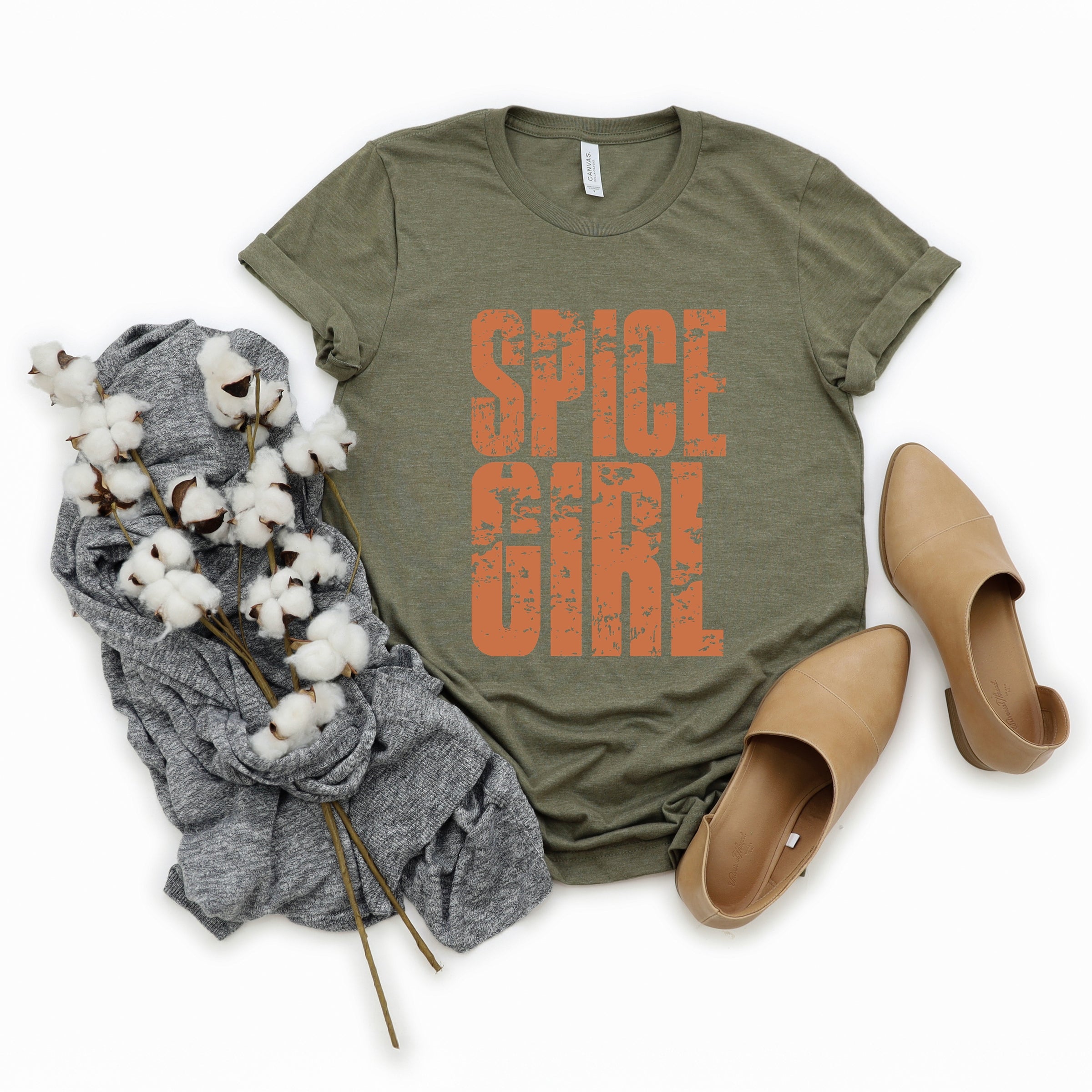 Spice Girl Block Distressed - Women's Short Sleeve Graphic T-Shirt