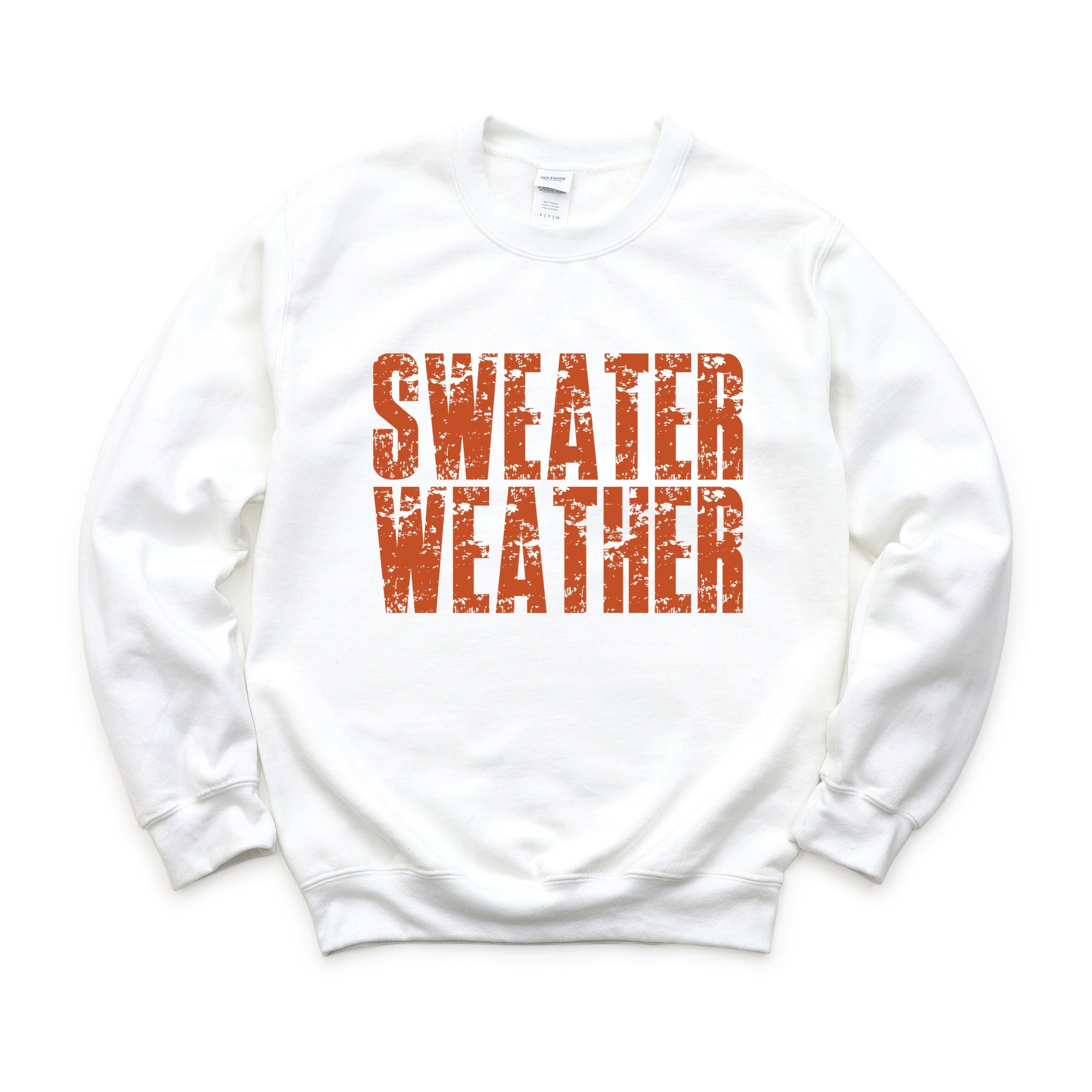 Sweater Weather Block Distressed - Women's Graphic Sweatshirt