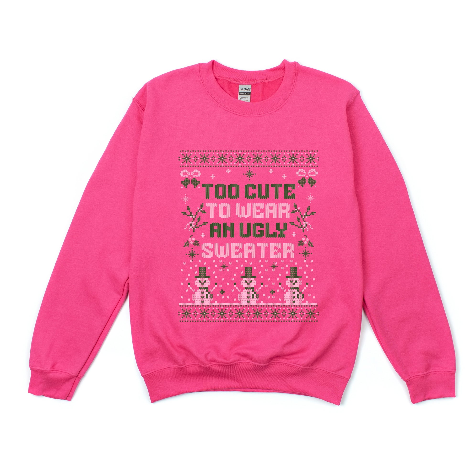 Too Cute Ugly Sweater -  Womens Sweatshirt