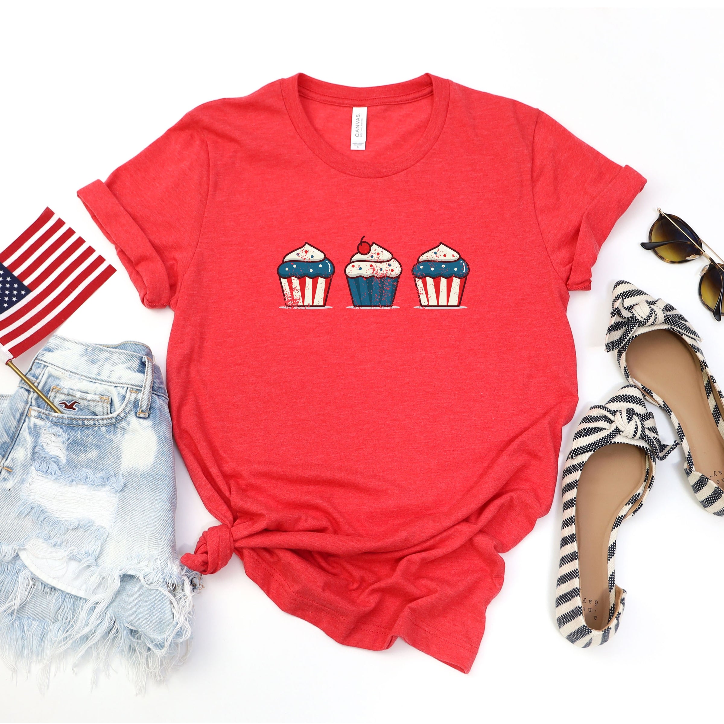 22424M_F-C Heather Red