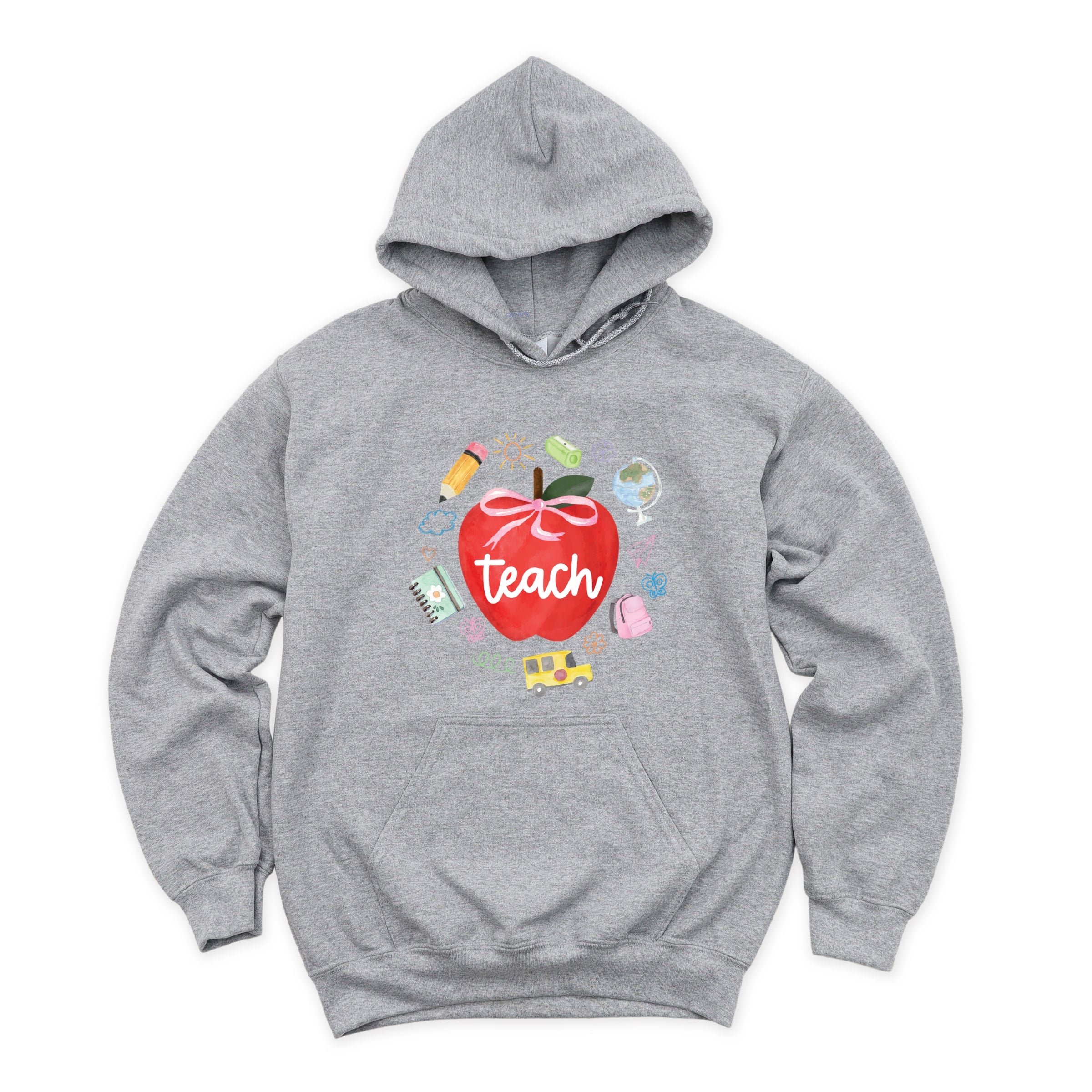 Teach Apple Watercolor - Hoodie