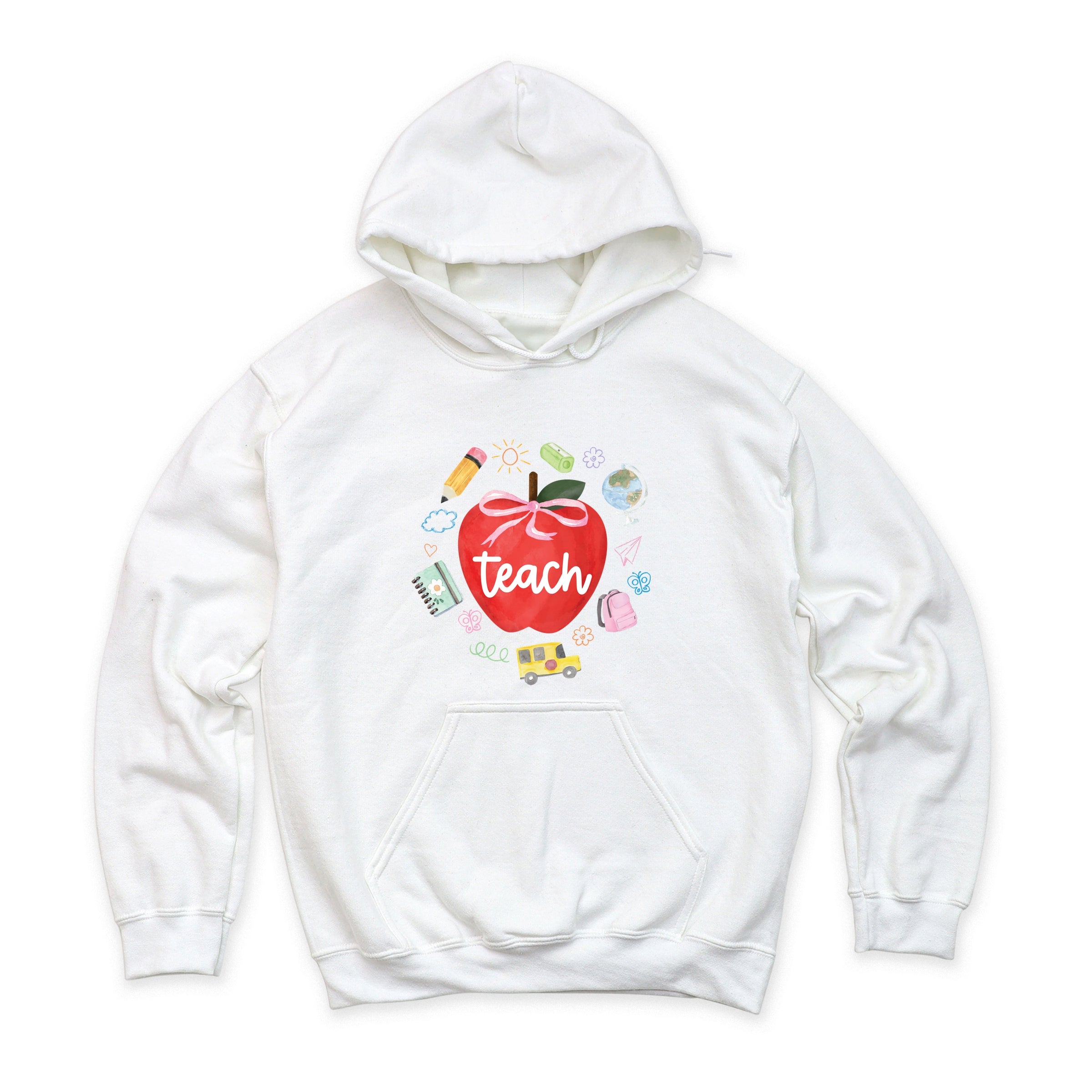 Teach Apple Watercolor - Hoodie