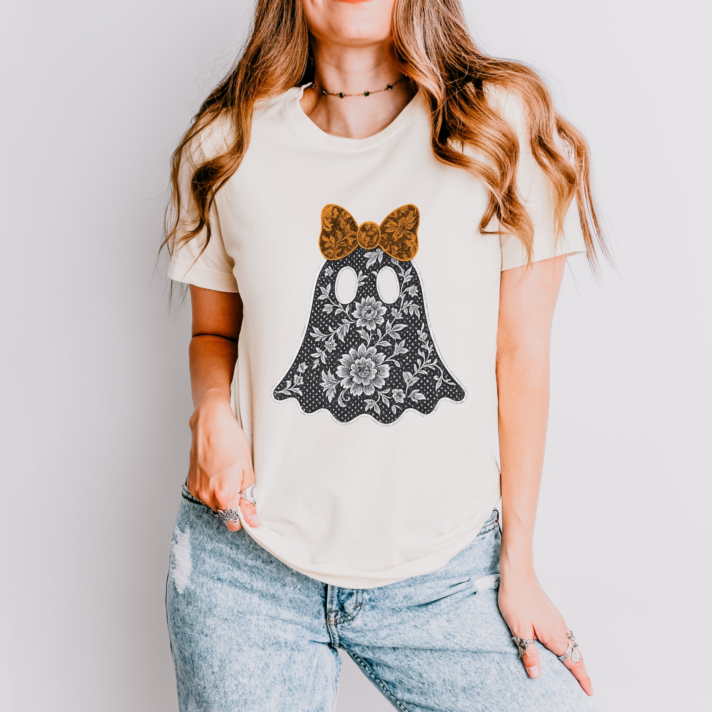 Lace Ghost - Women's Short Sleeve Graphic T-Shirt