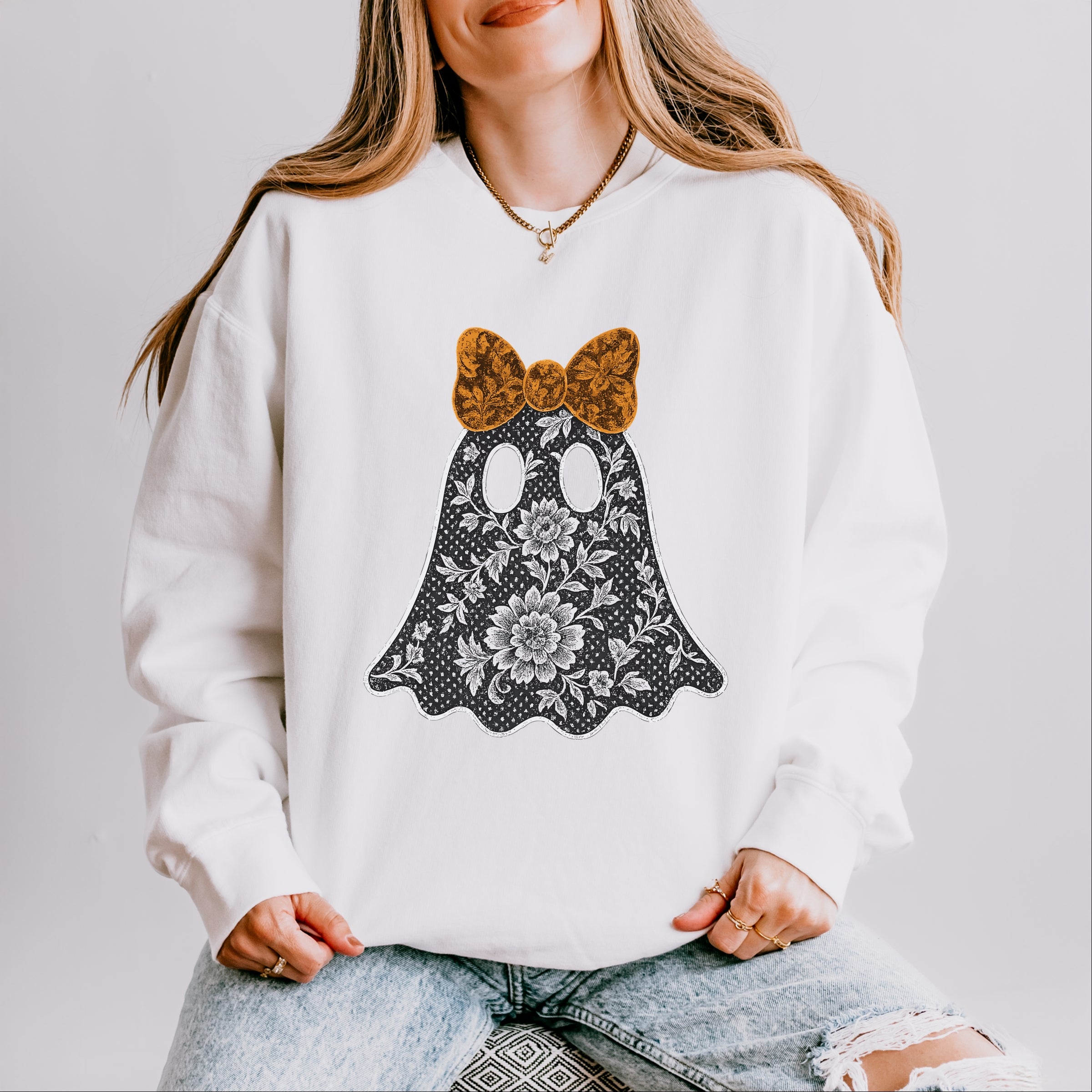 Lace Ghost - Women's Lightweight Garment Dyed Sweatshirt