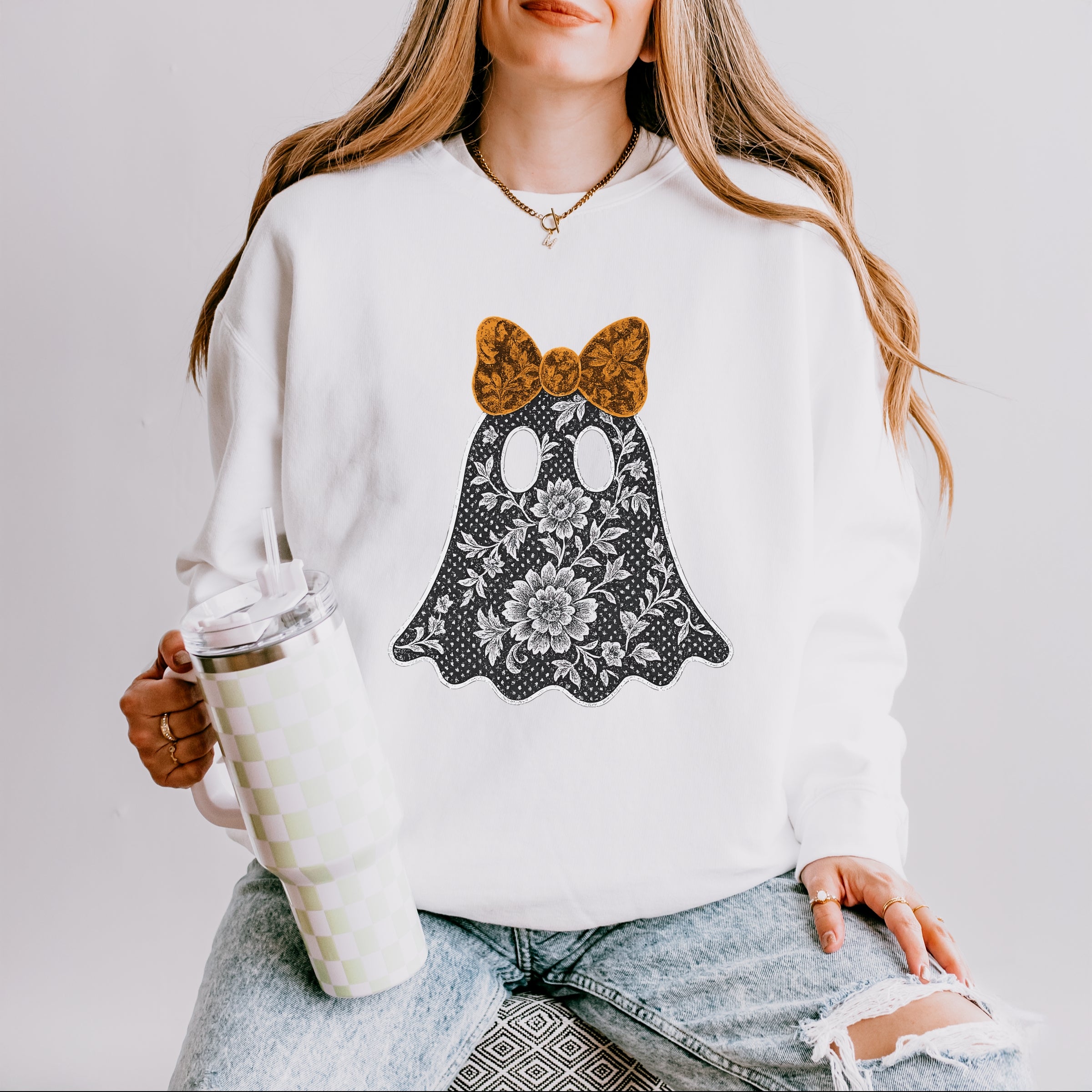 Lace Ghost - Women's Lightweight Garment Dyed Sweatshirt